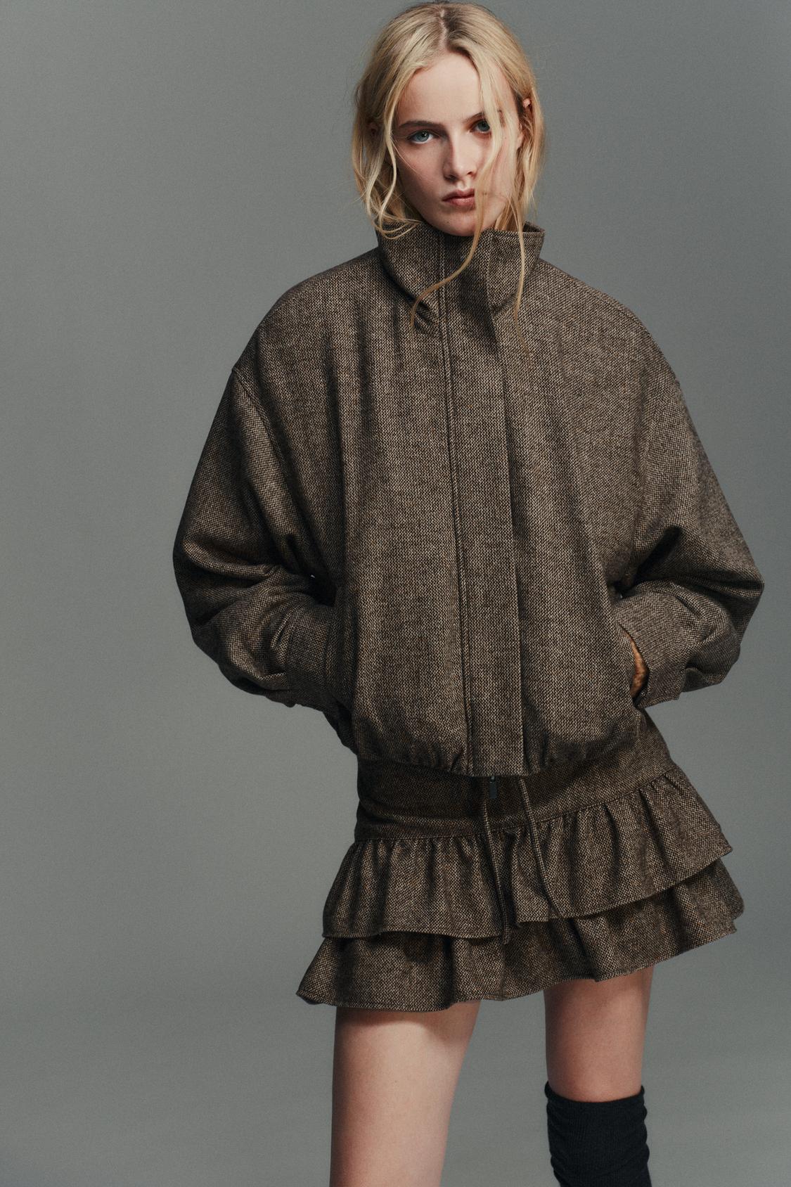 Wool Blend Ruffle Set