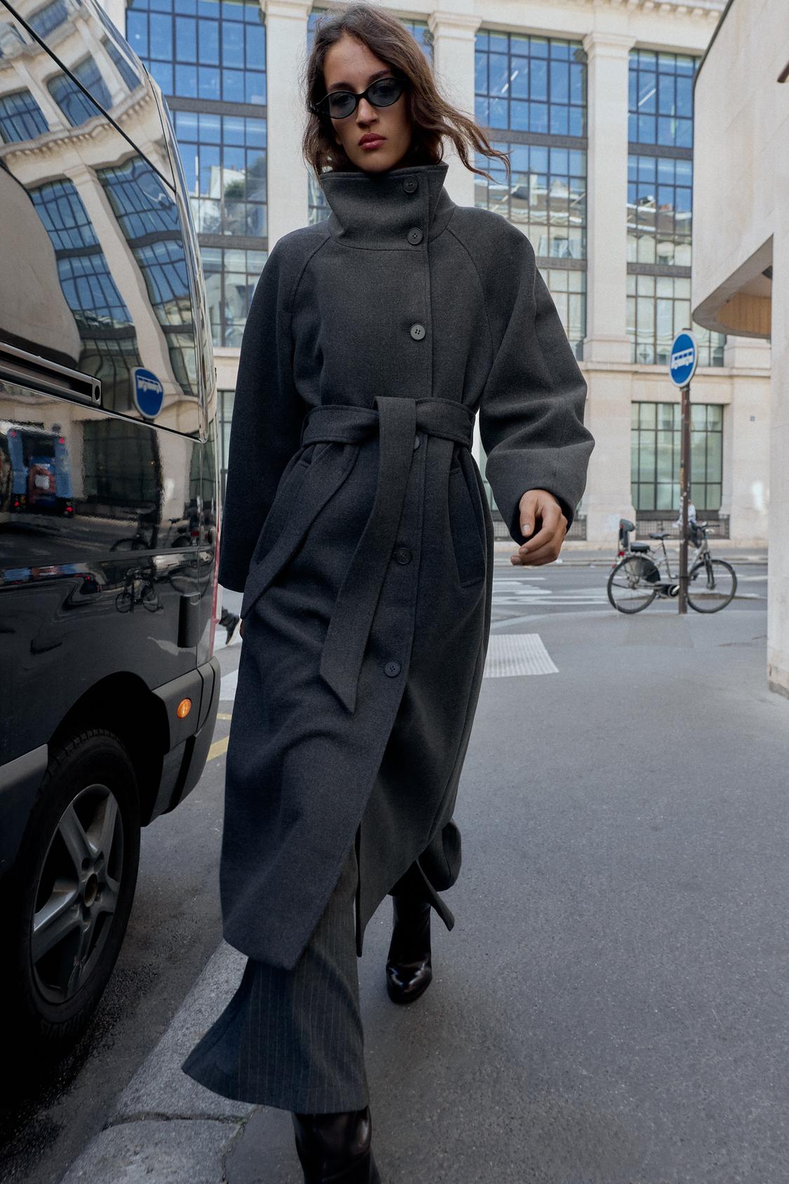 Serenelle Belted Wool Coat