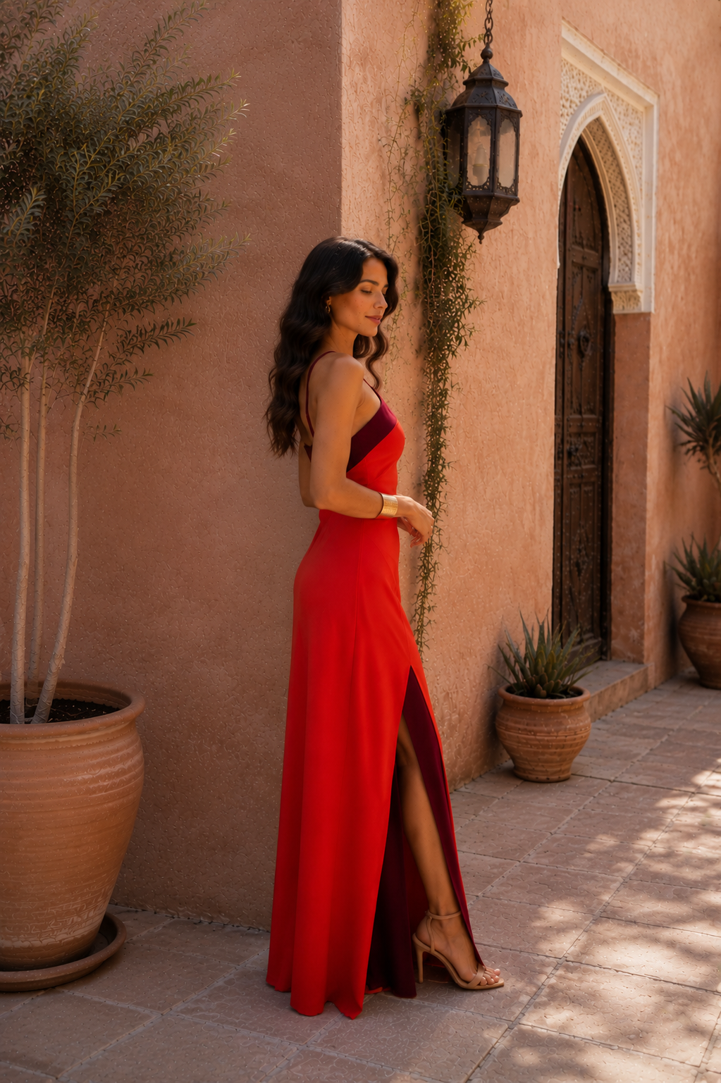 Elora Satin Maxi