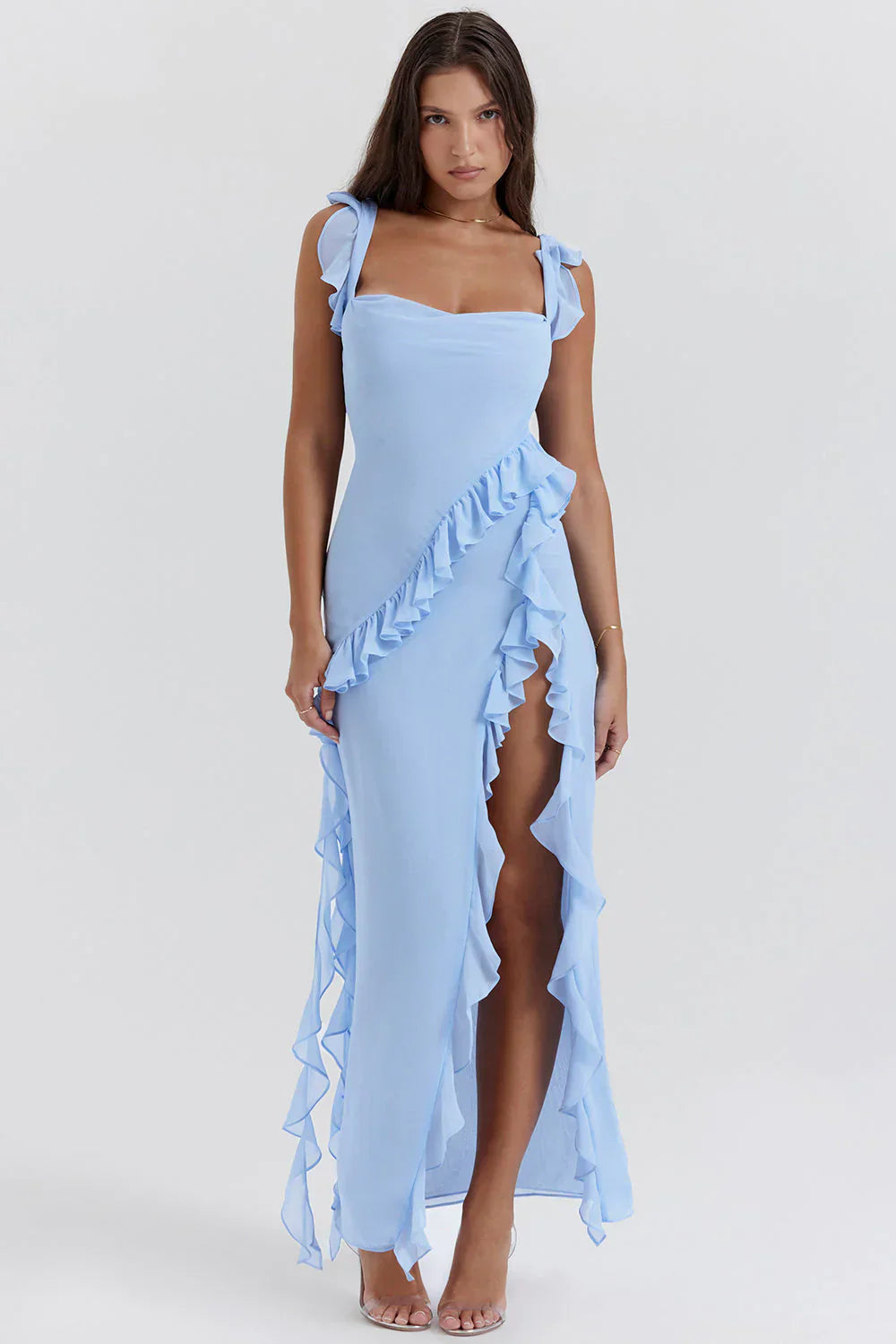 Ariela Ruffle Maxi Dress