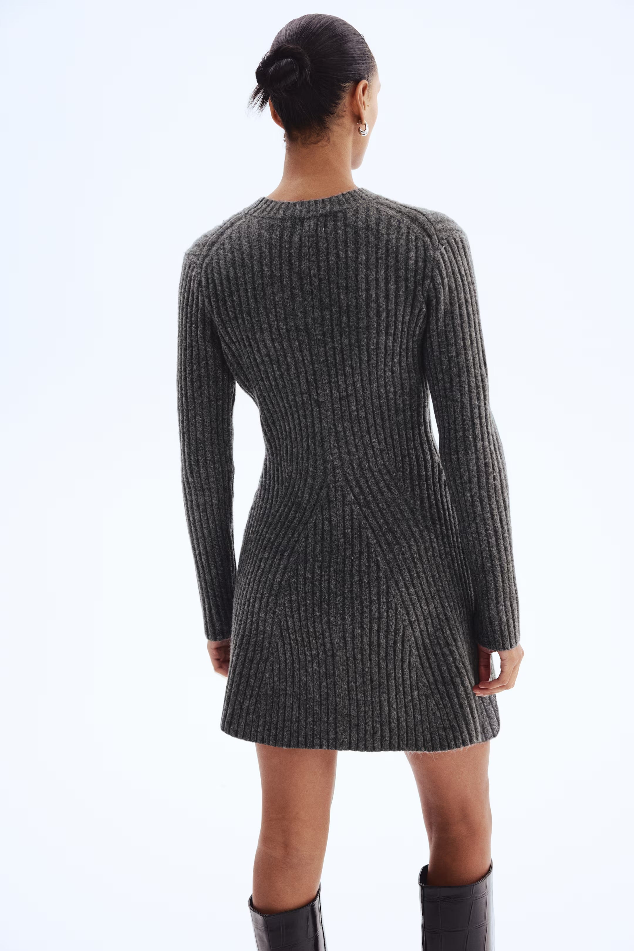 Luxe Ribbed Mini Dress
