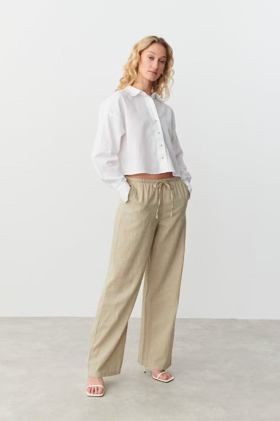 Amaya Linen Blend Trousers