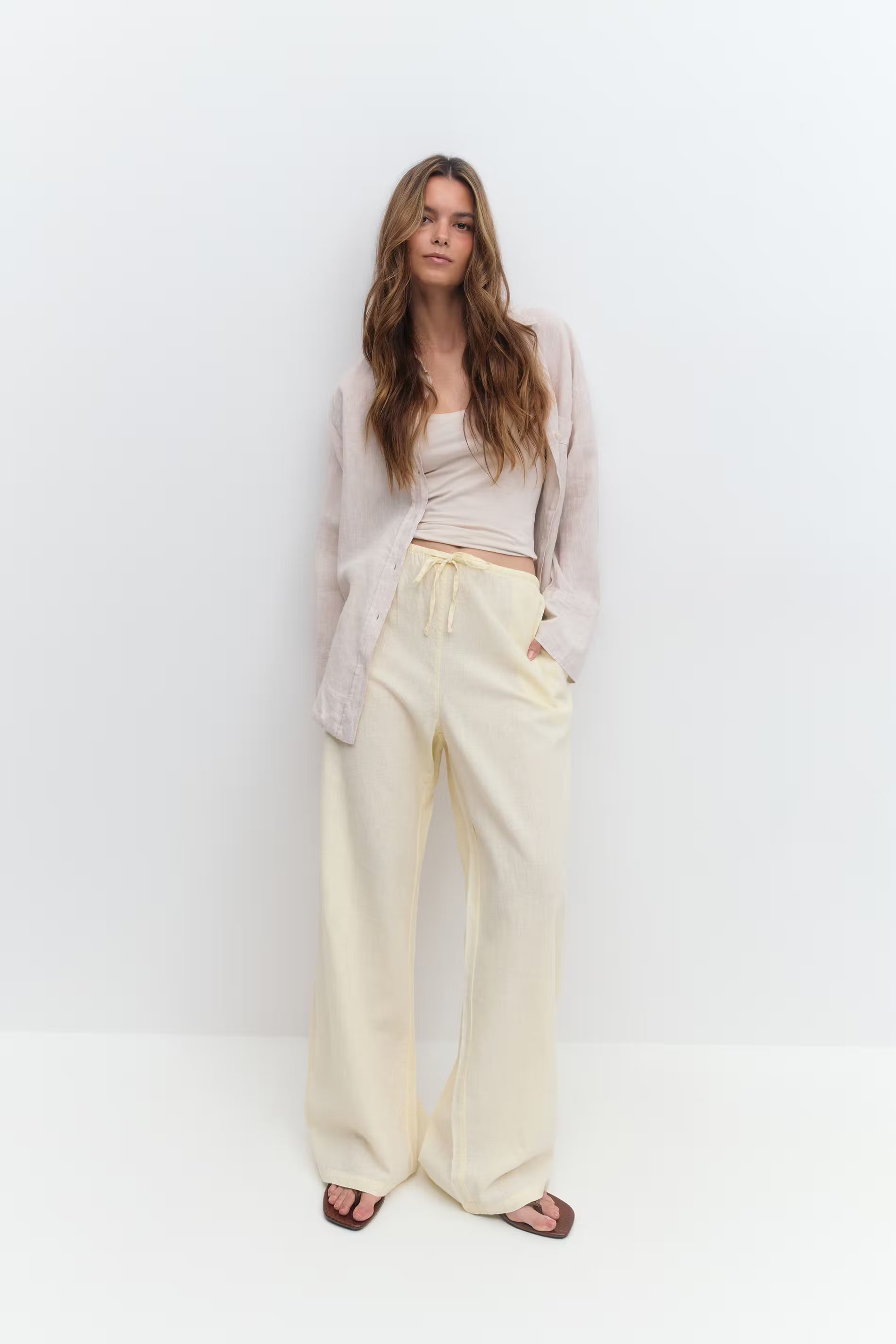 Amaya Linen Blend Trousers
