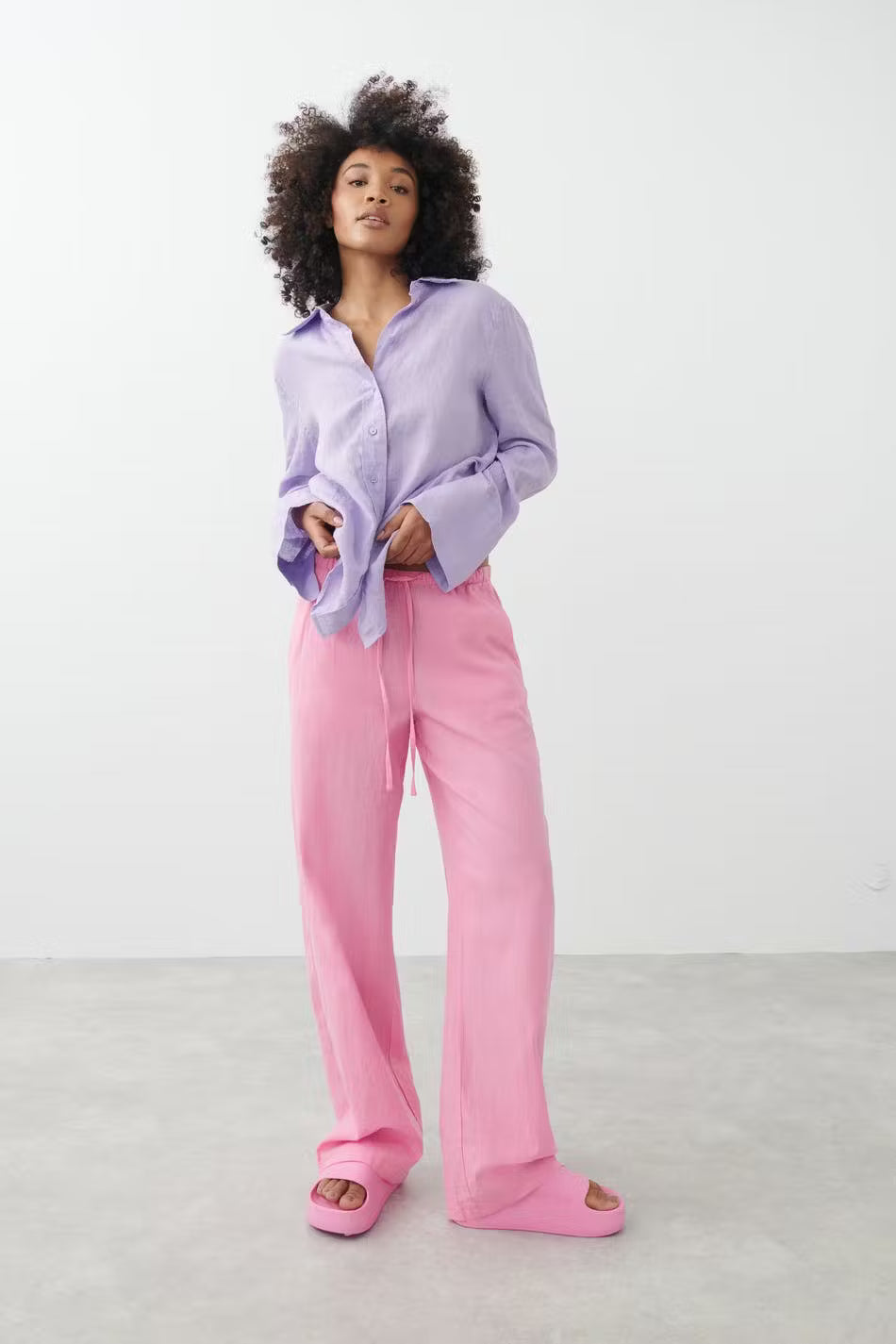 Amaya Linen Blend Trousers