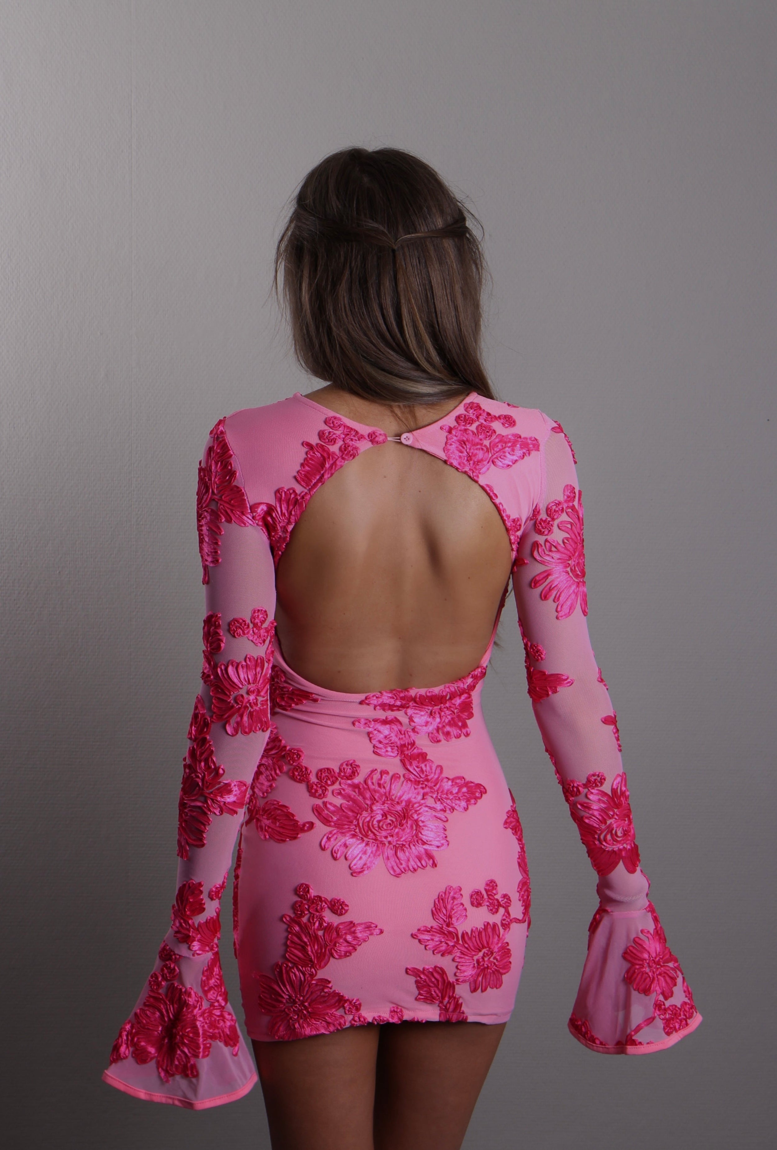 Flora Open Back Dress