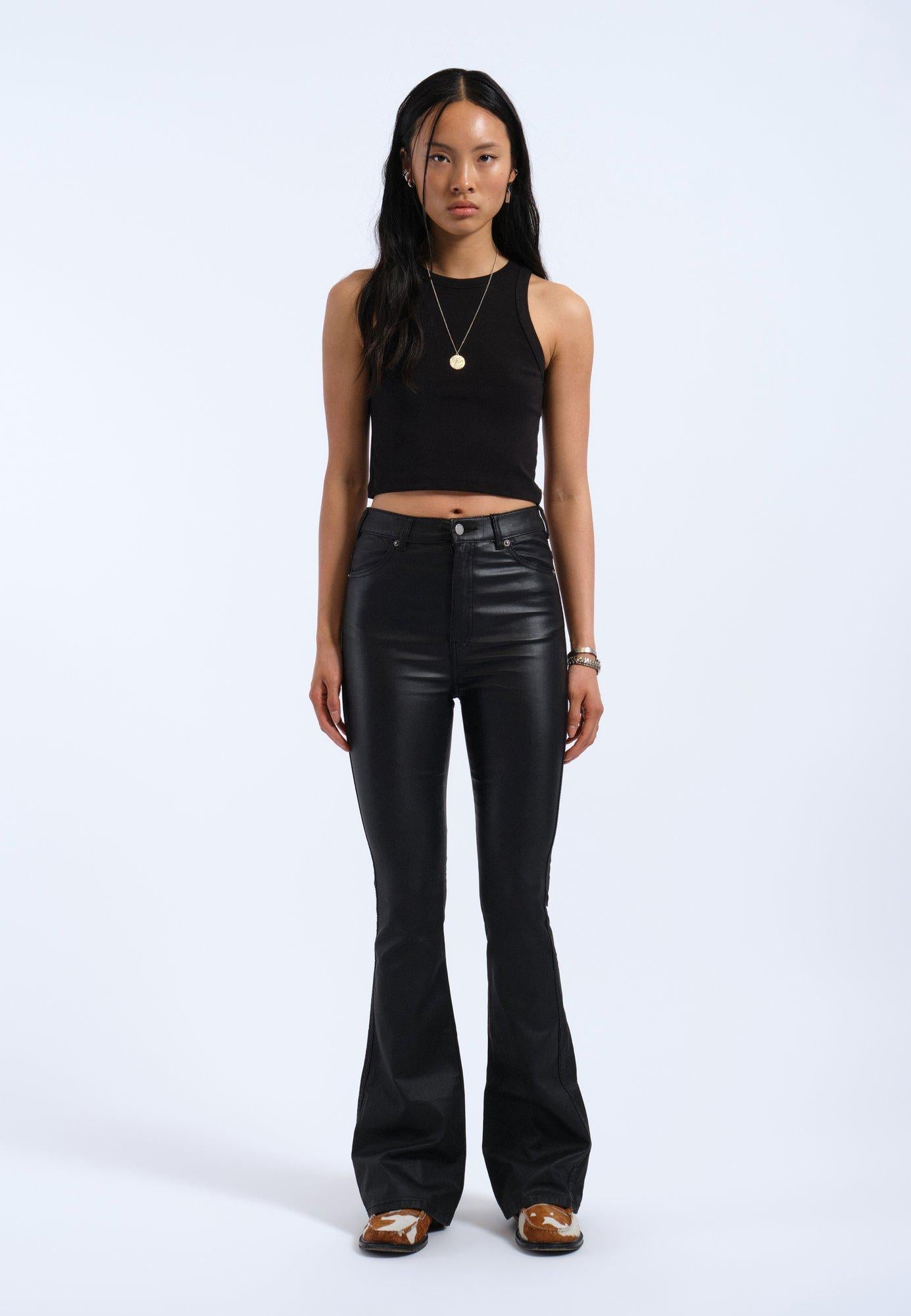 Melina Flare Leather Pants