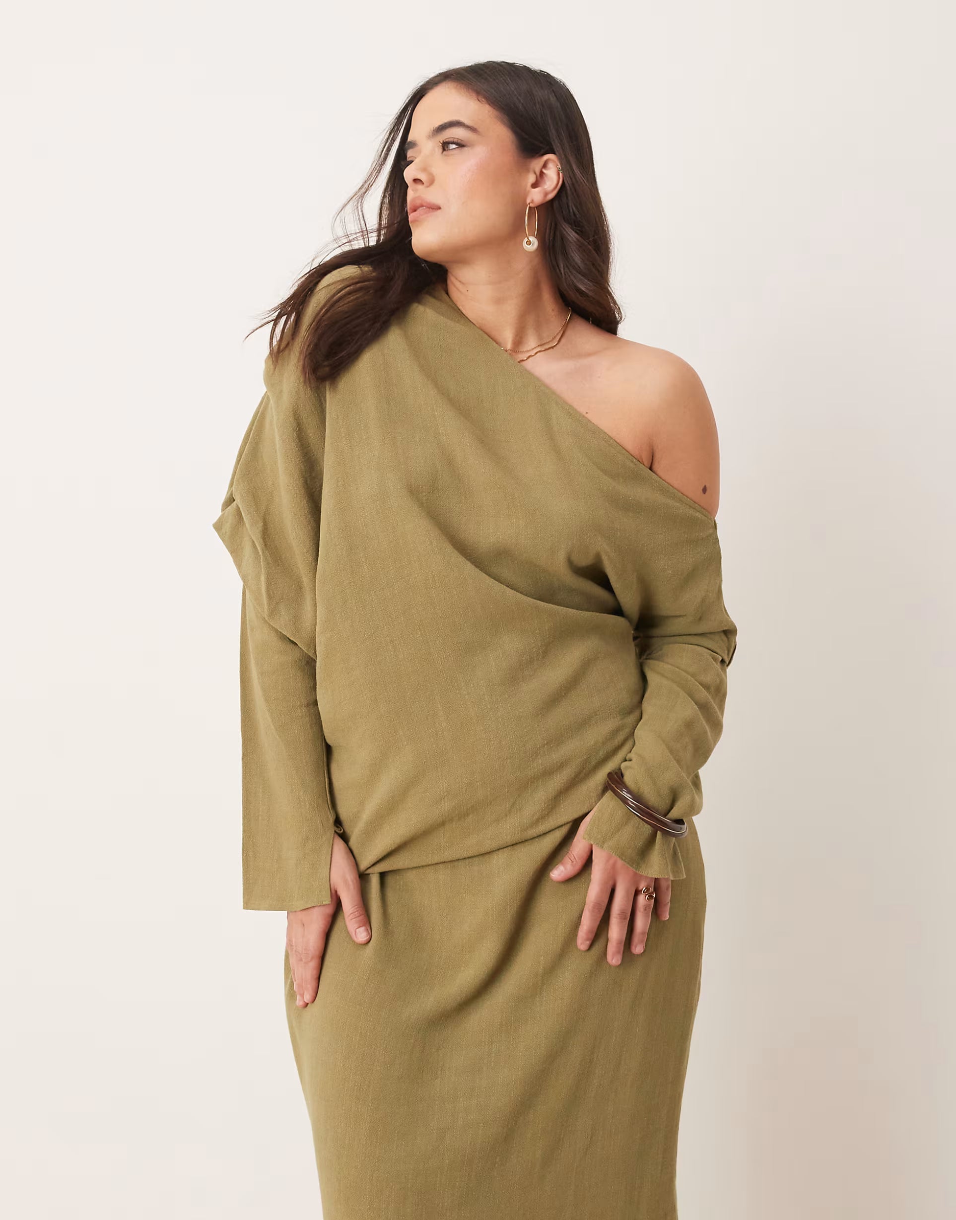 Isla Asymmetric Midi Dress