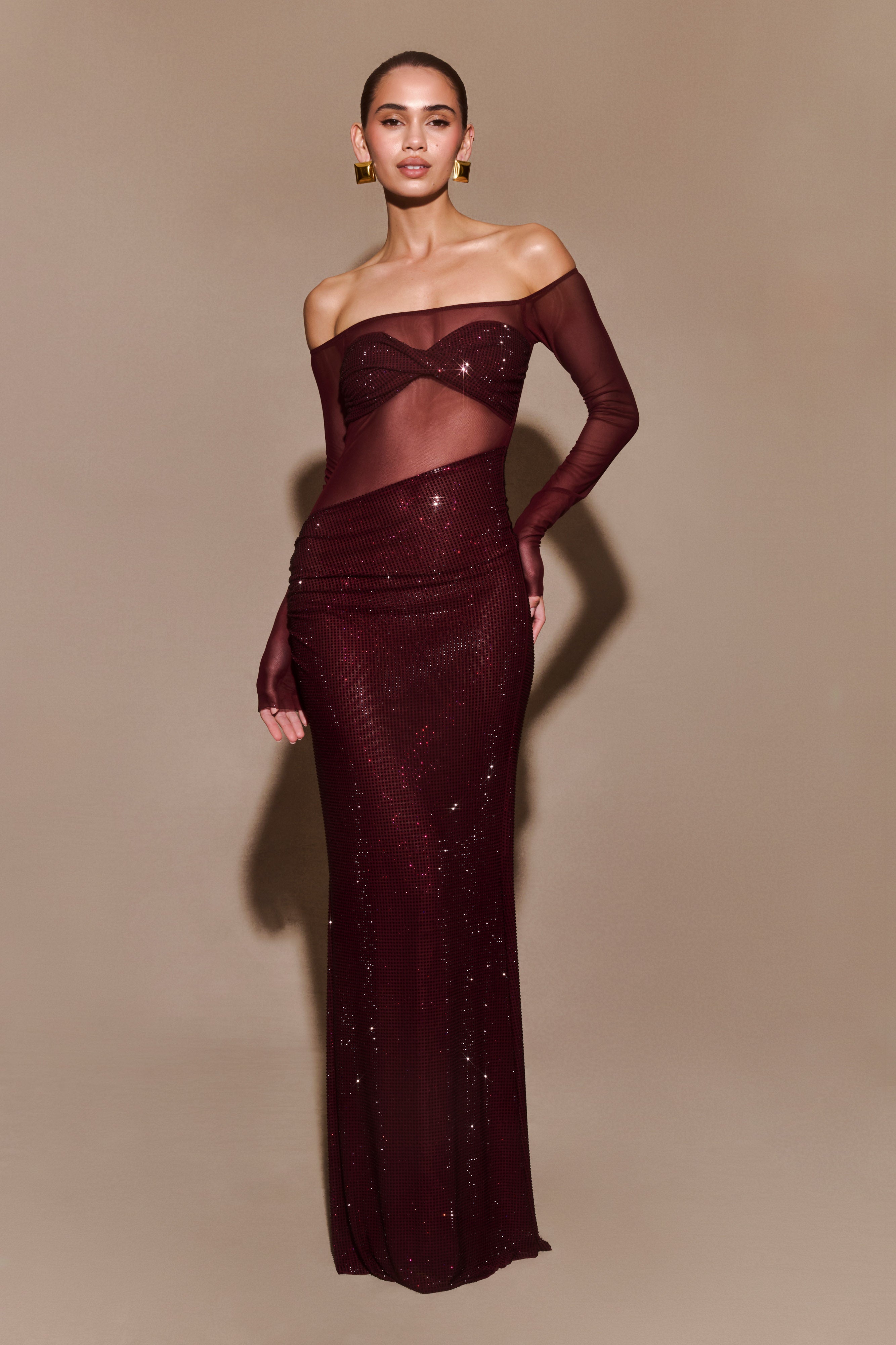 Lumière Off-Shoulder Maxi