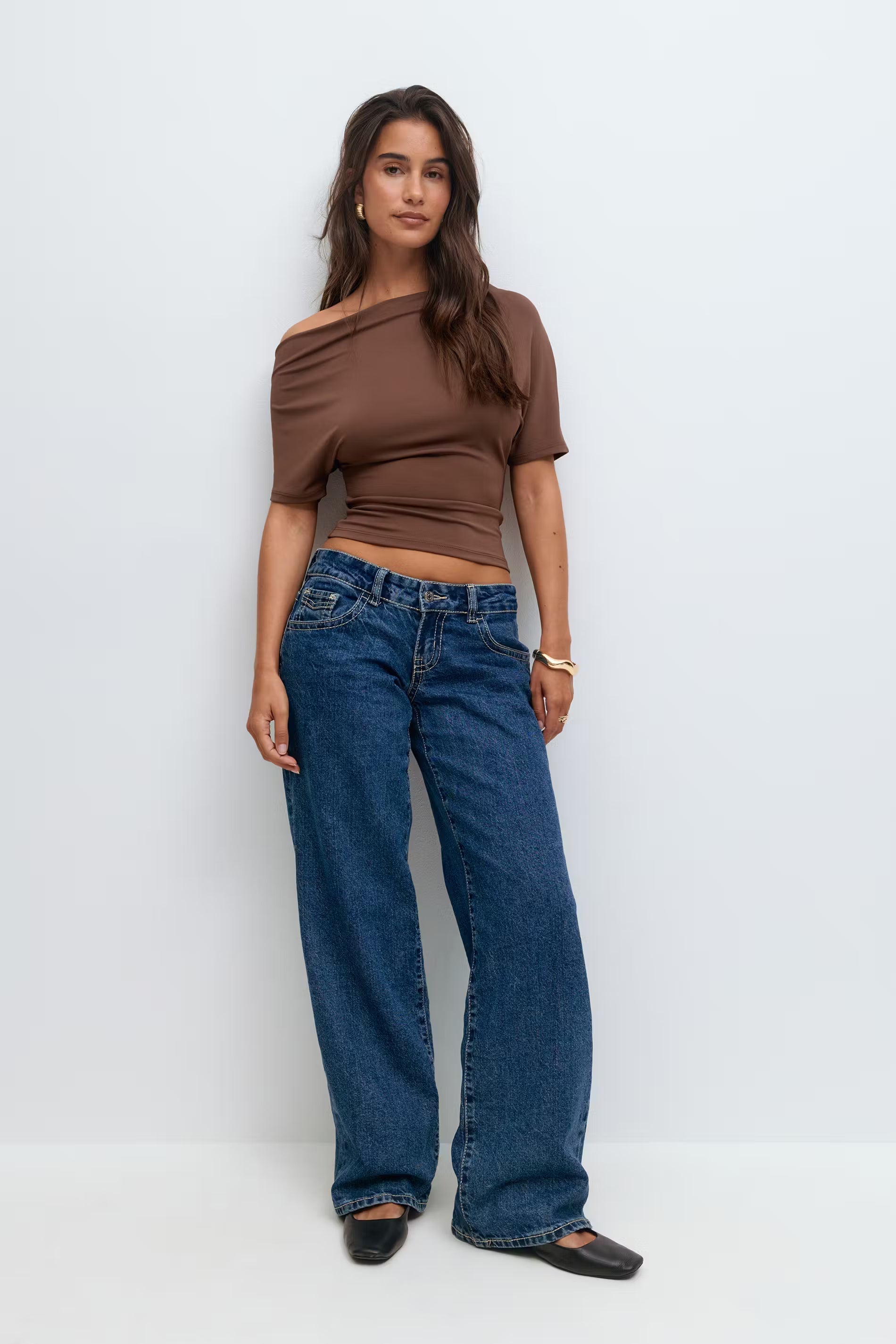 Eleni Low Wide Jeans