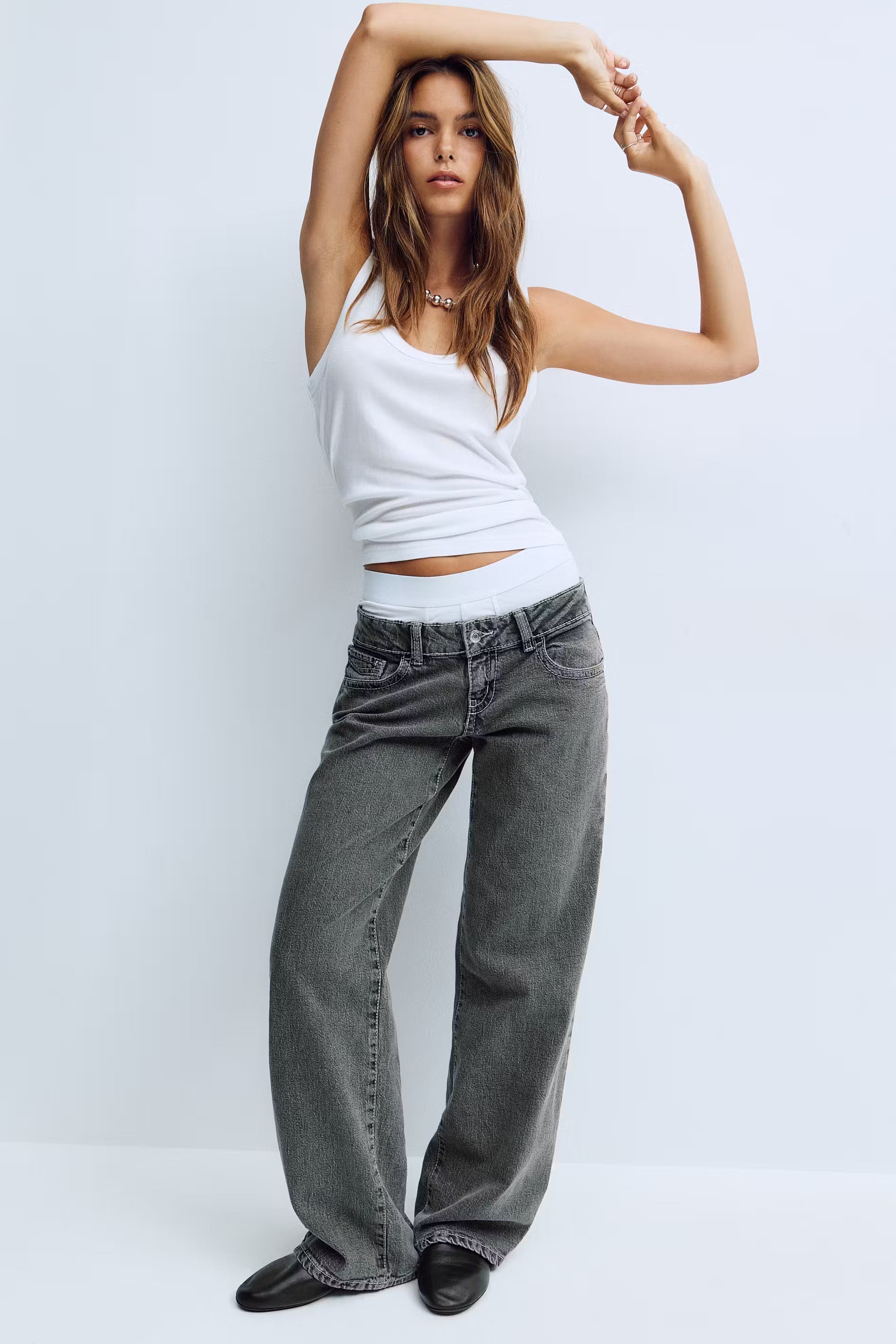 Eleni Low Wide Jeans
