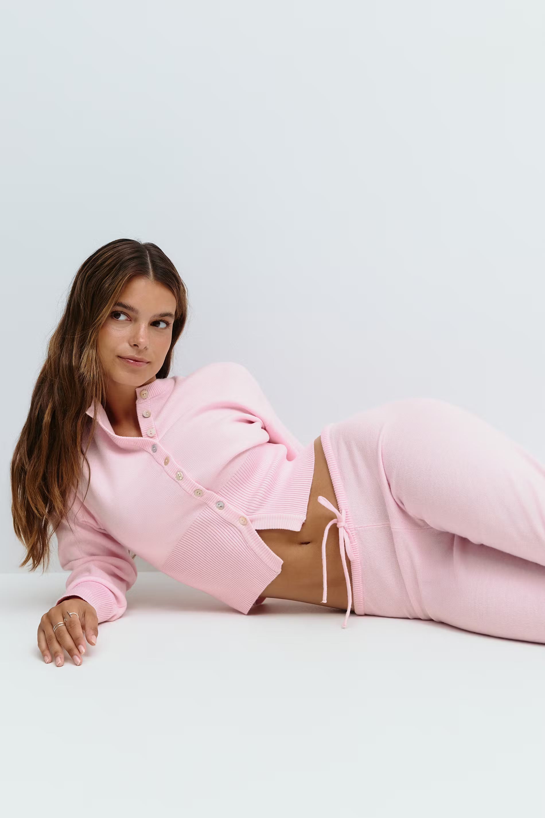 Ribbed Fitted Knit Set