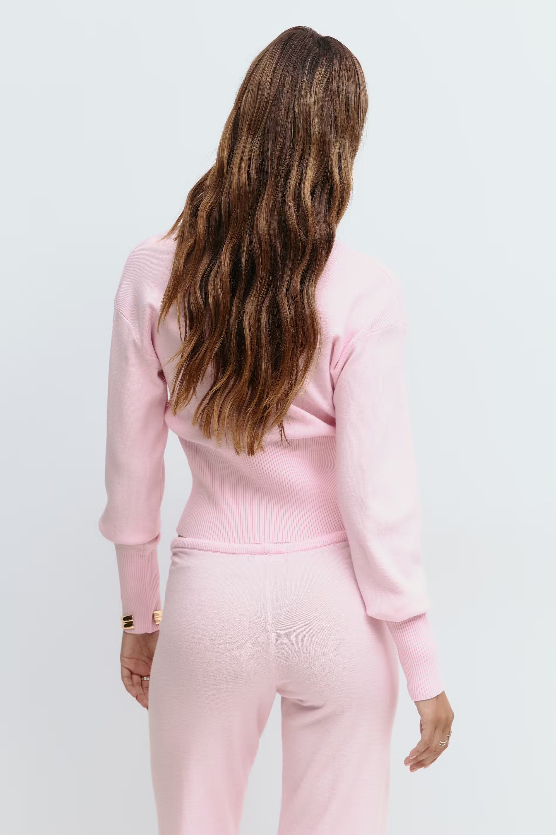 Ribbed Fitted Knit Set