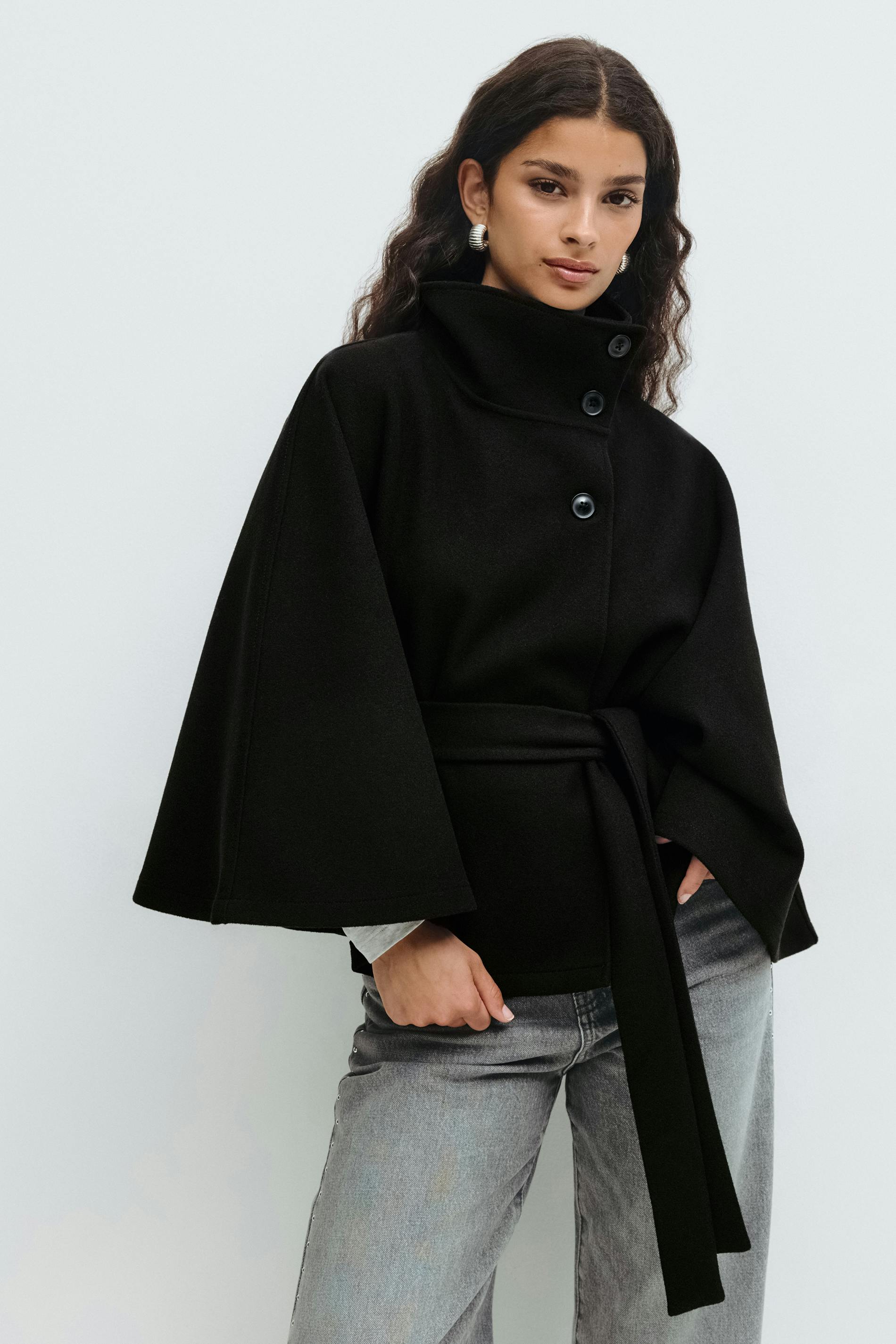 Serena Belt Cape Coat