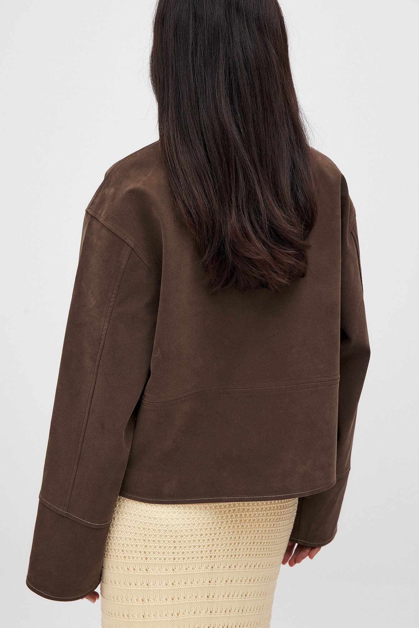 Oversized Suede Jacket | Amara