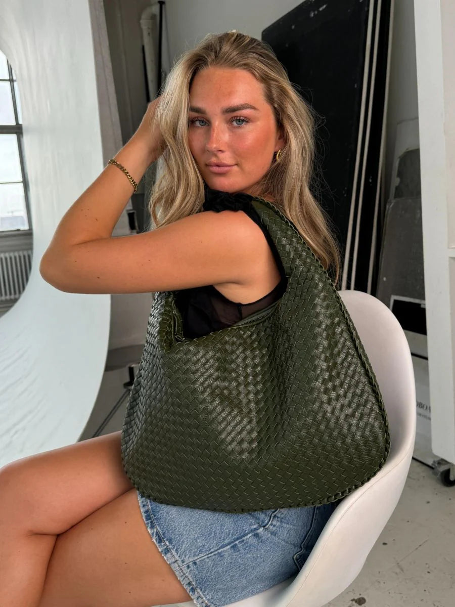 Aya Braided Shoulder Bag