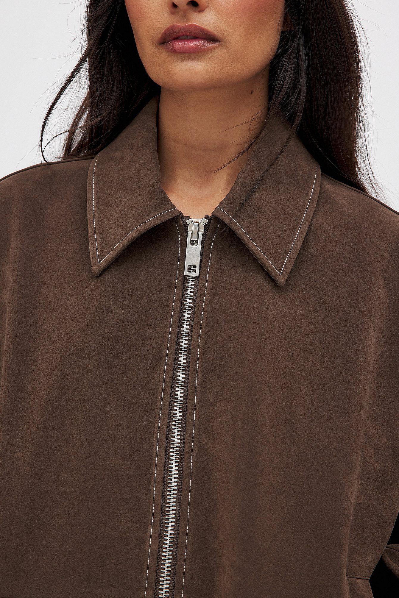 Oversized Suede Jacket | Amara
