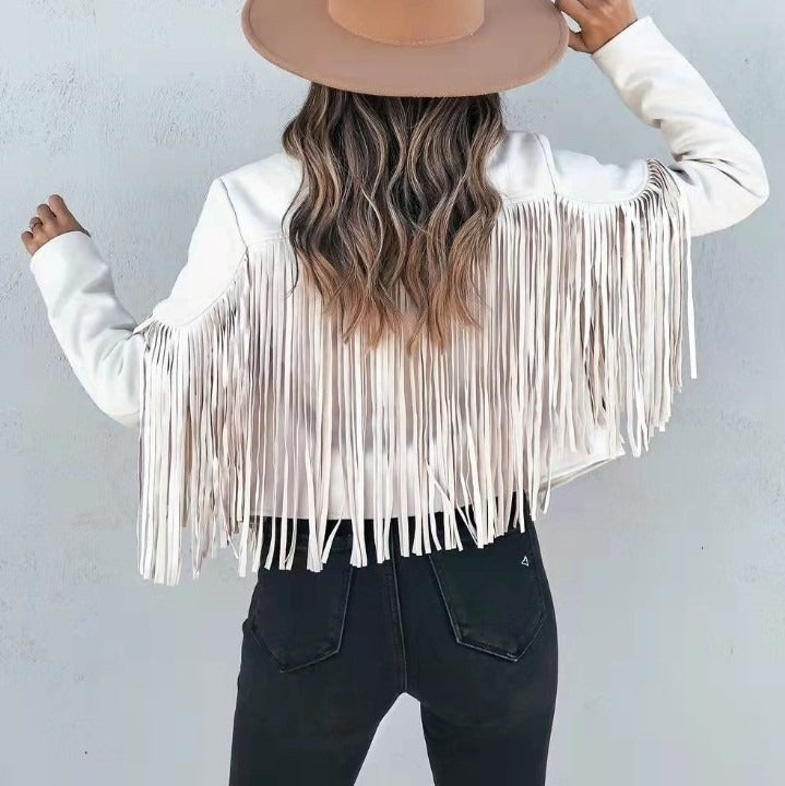 Suede Fringe Jacket | Alani
