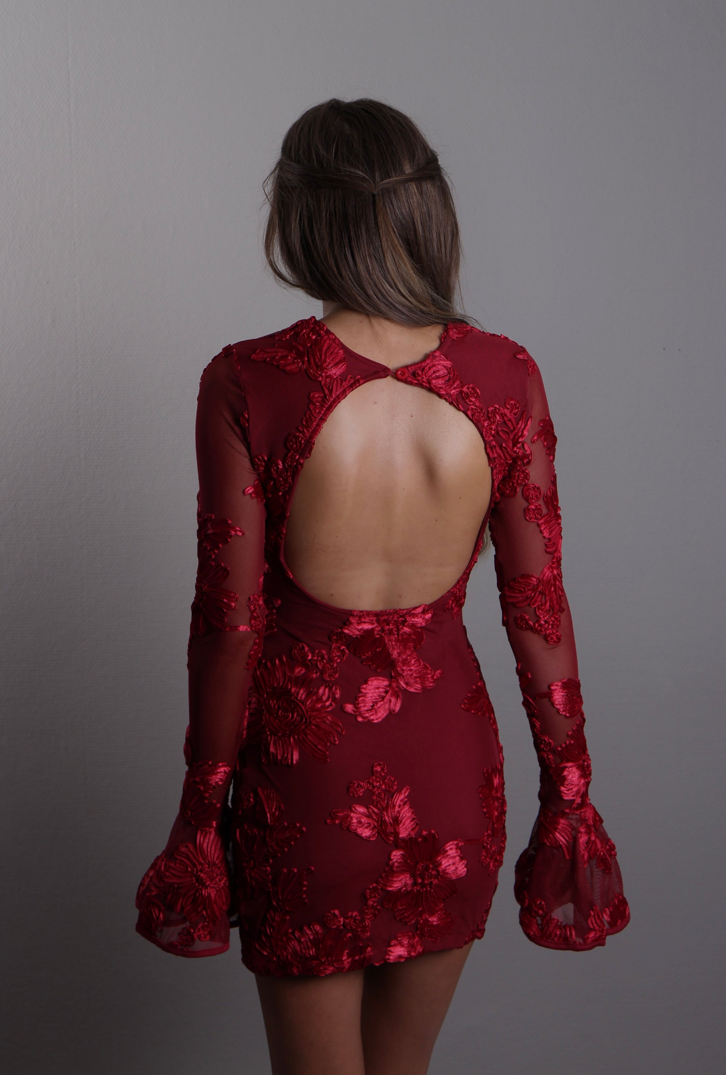 Flora Open Back Dress