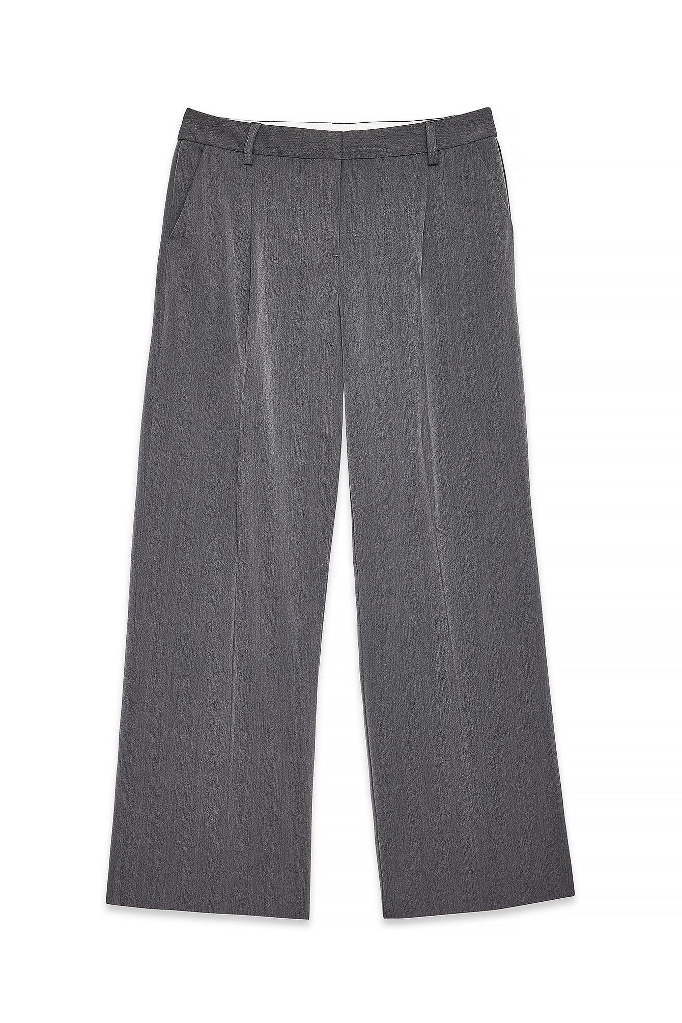 Structured Wide-Leg Trousers