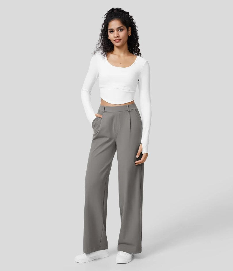 Lunara Wide-Leg Trousers
