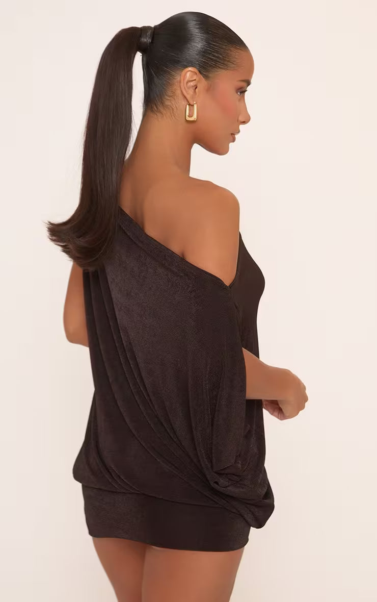 Luxe Off-Shoulder Mini Dress