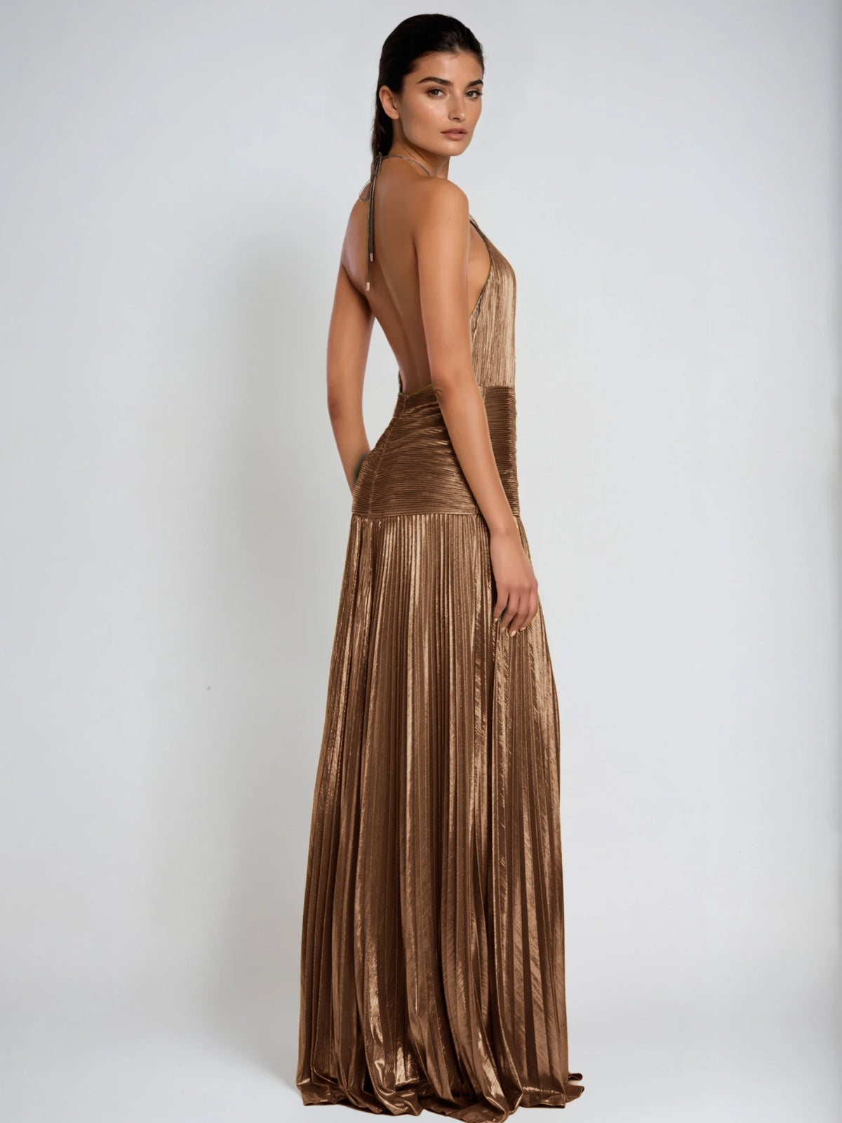 Syriona Metallic Maxi Dress
