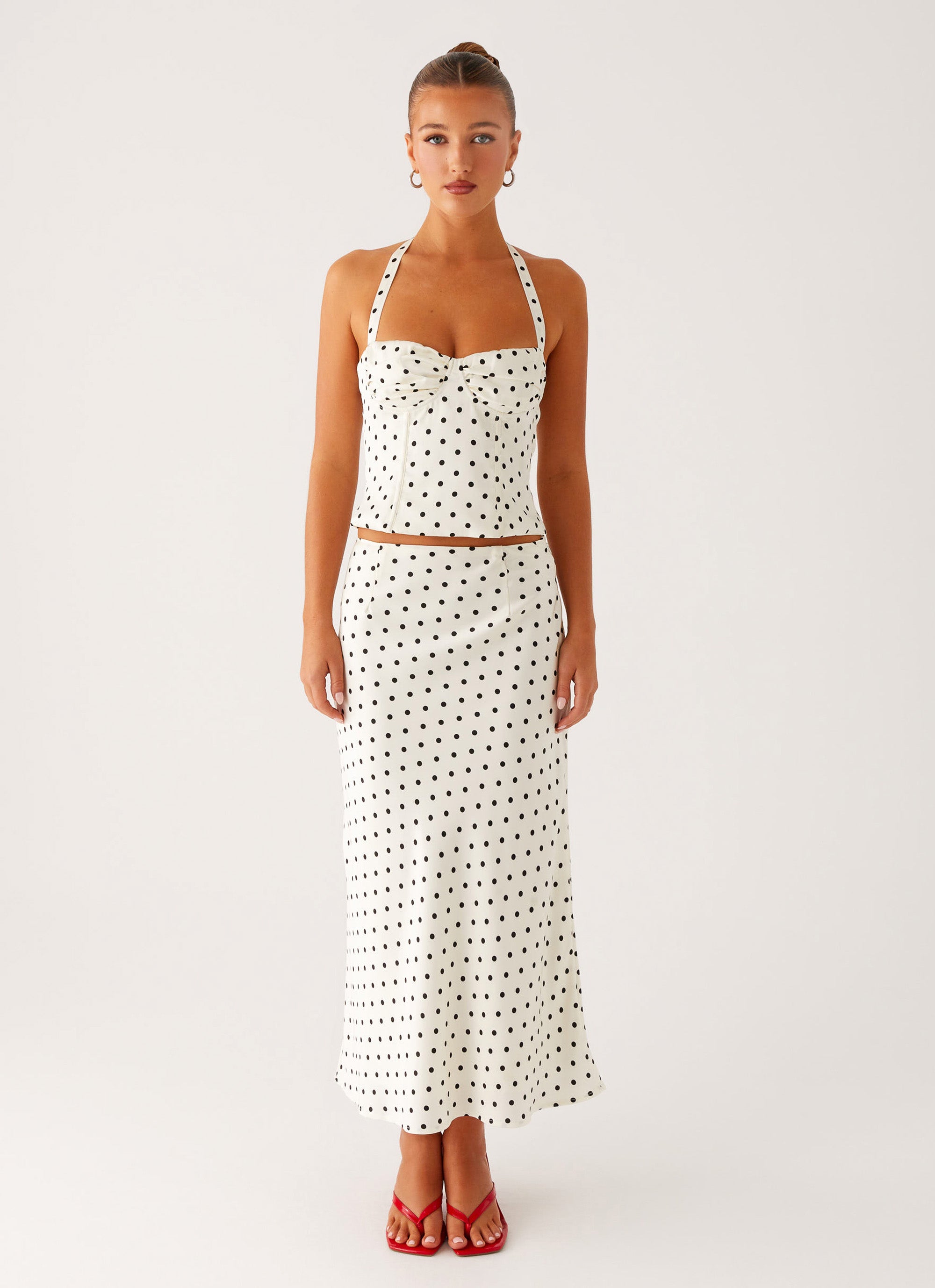 Monroe Bias Midi Skirt