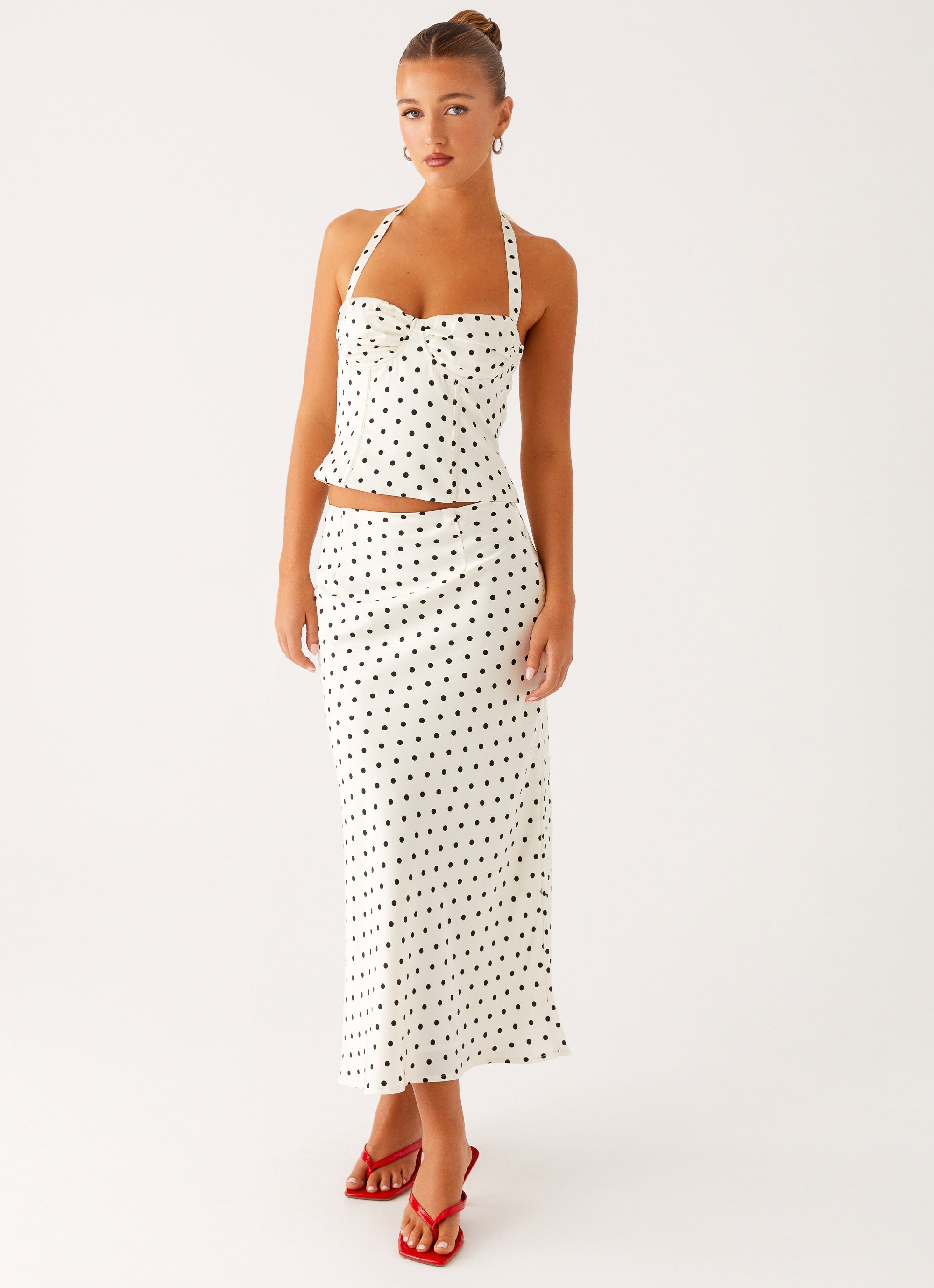 Monroe Bias Midi Skirt