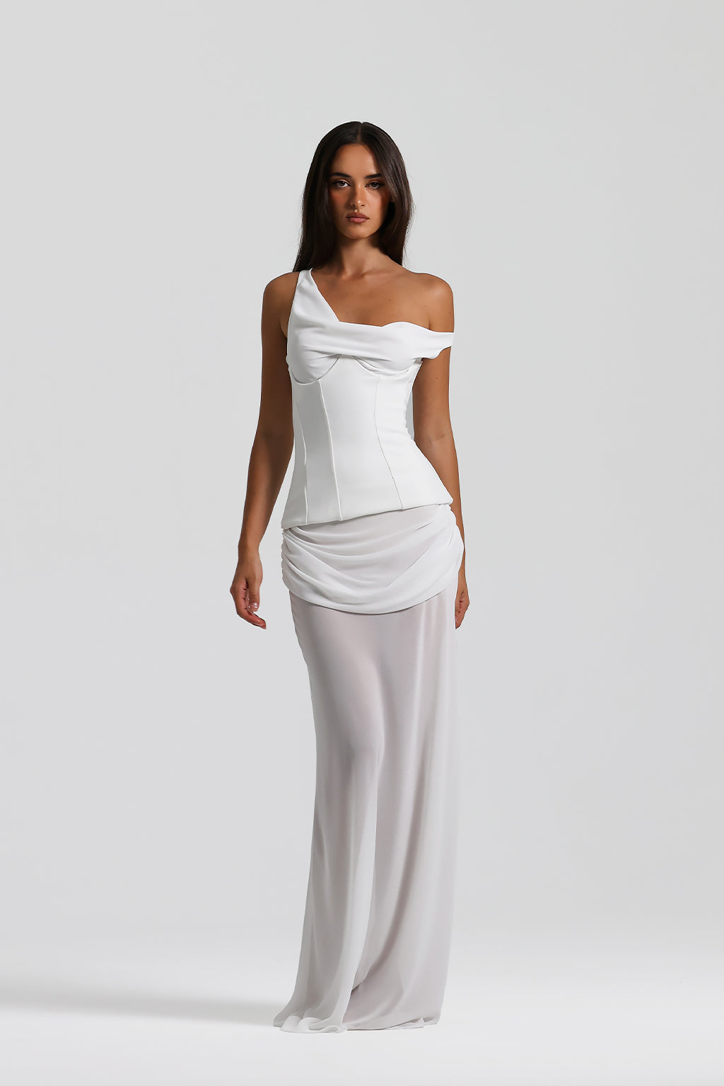 Draped Sculpt Maxi Dress