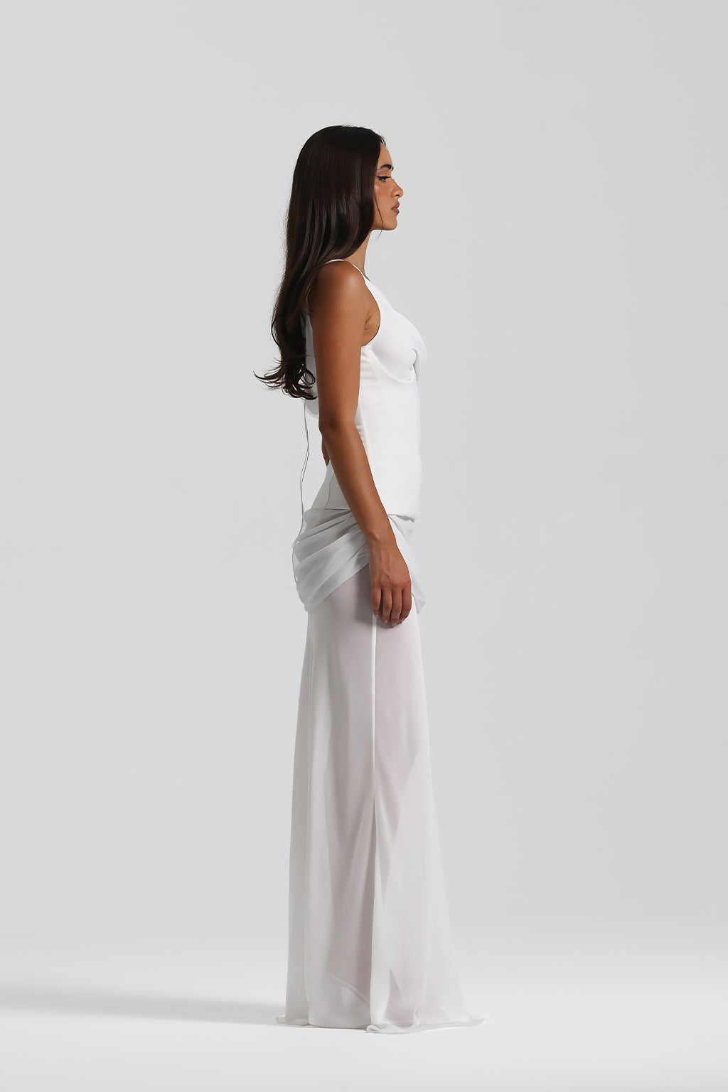 Draped Sculpt Maxi Dress