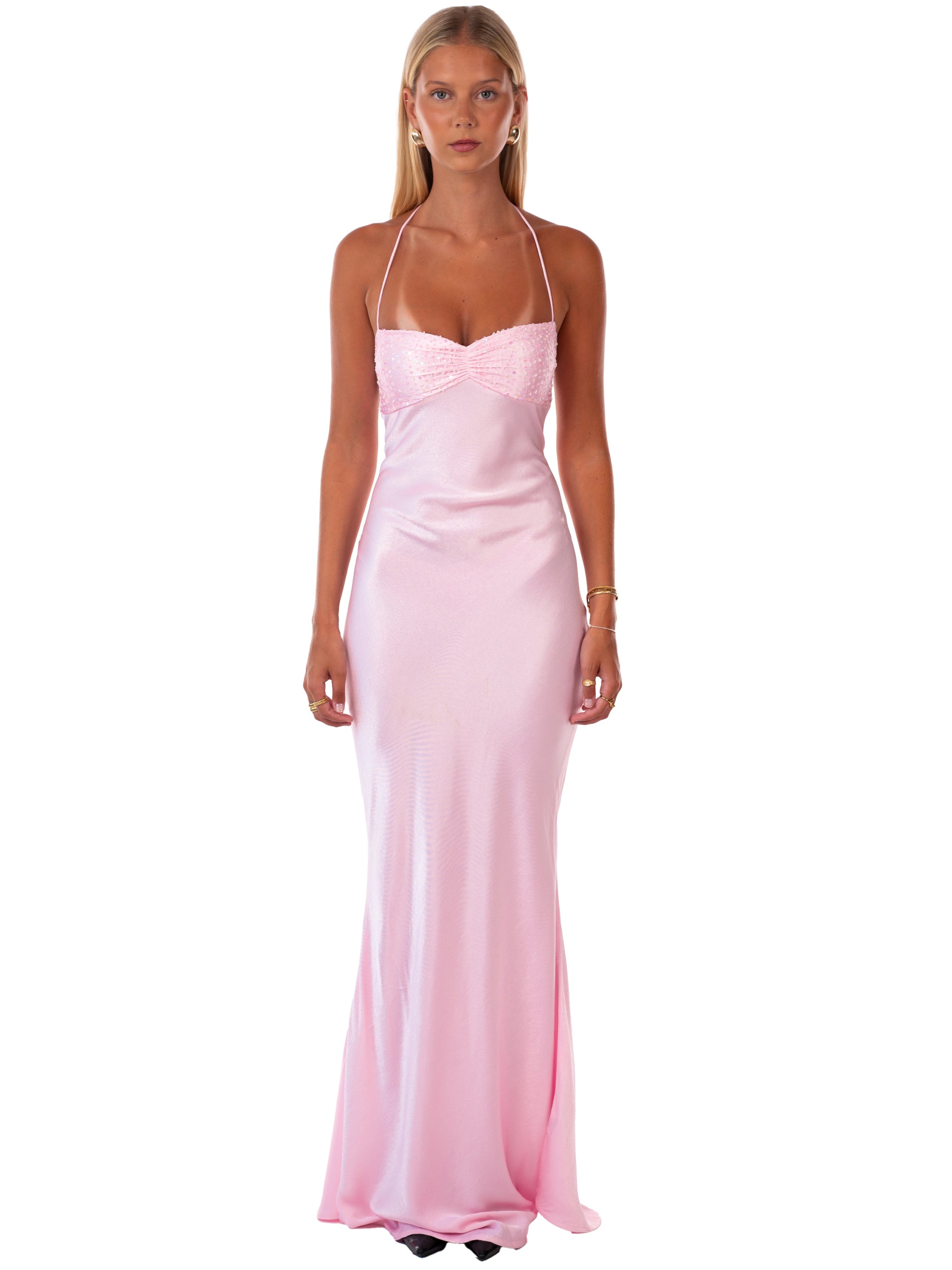 Celestia Satin Maxi