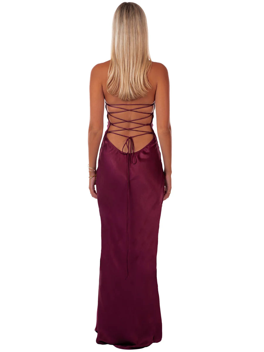 Celestia Satin Maxi