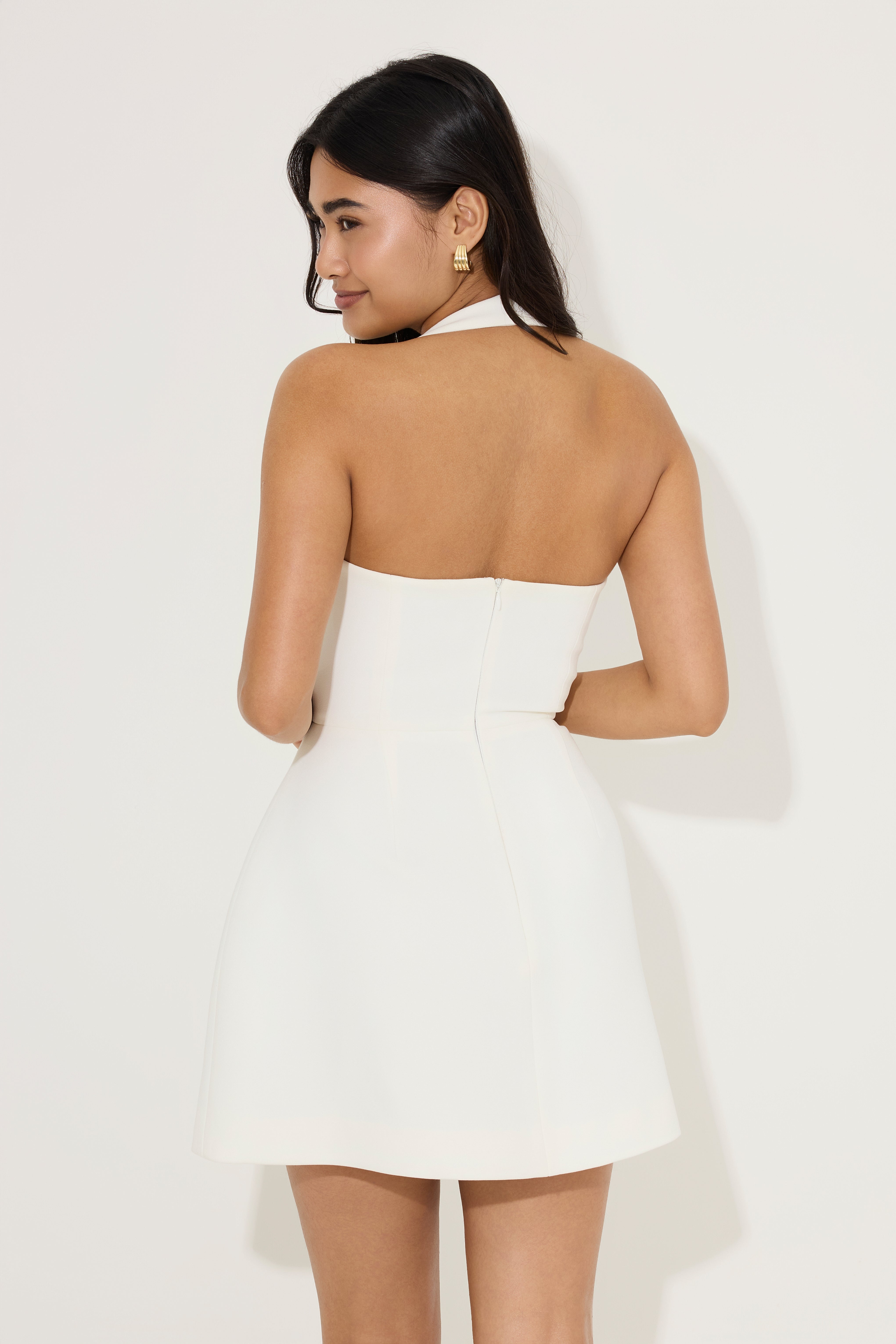 Élan Halter Mini Dress