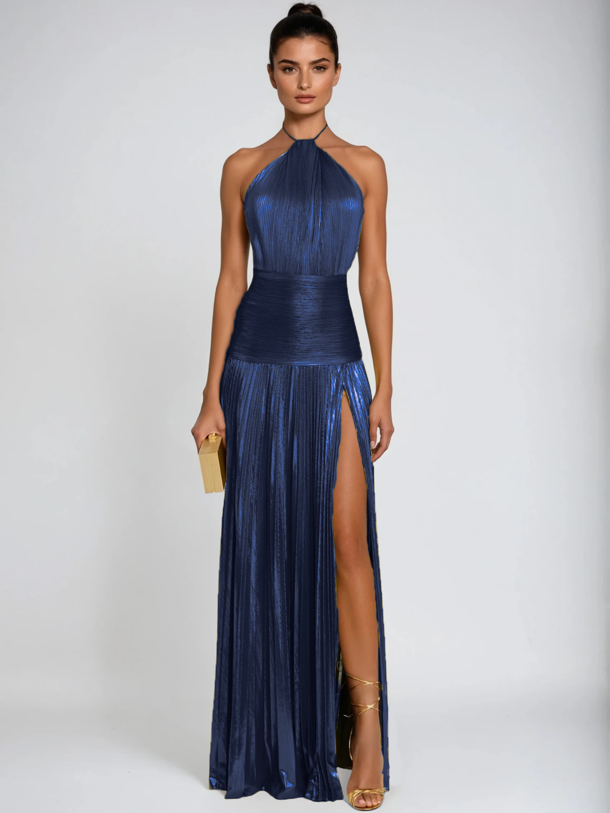 Syriona Metallic Maxi Dress