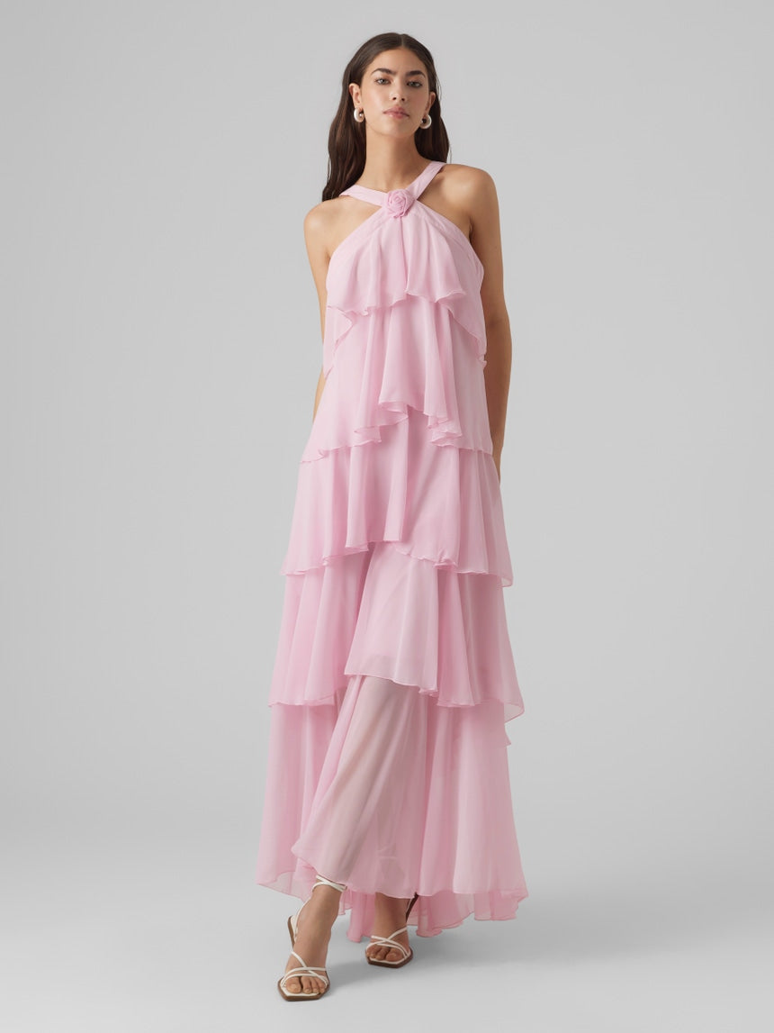 Élan Halter Maxi Dress