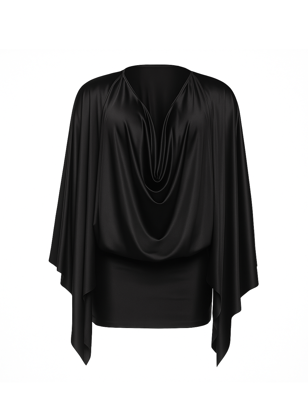 Evelyn Draped Mini Dress