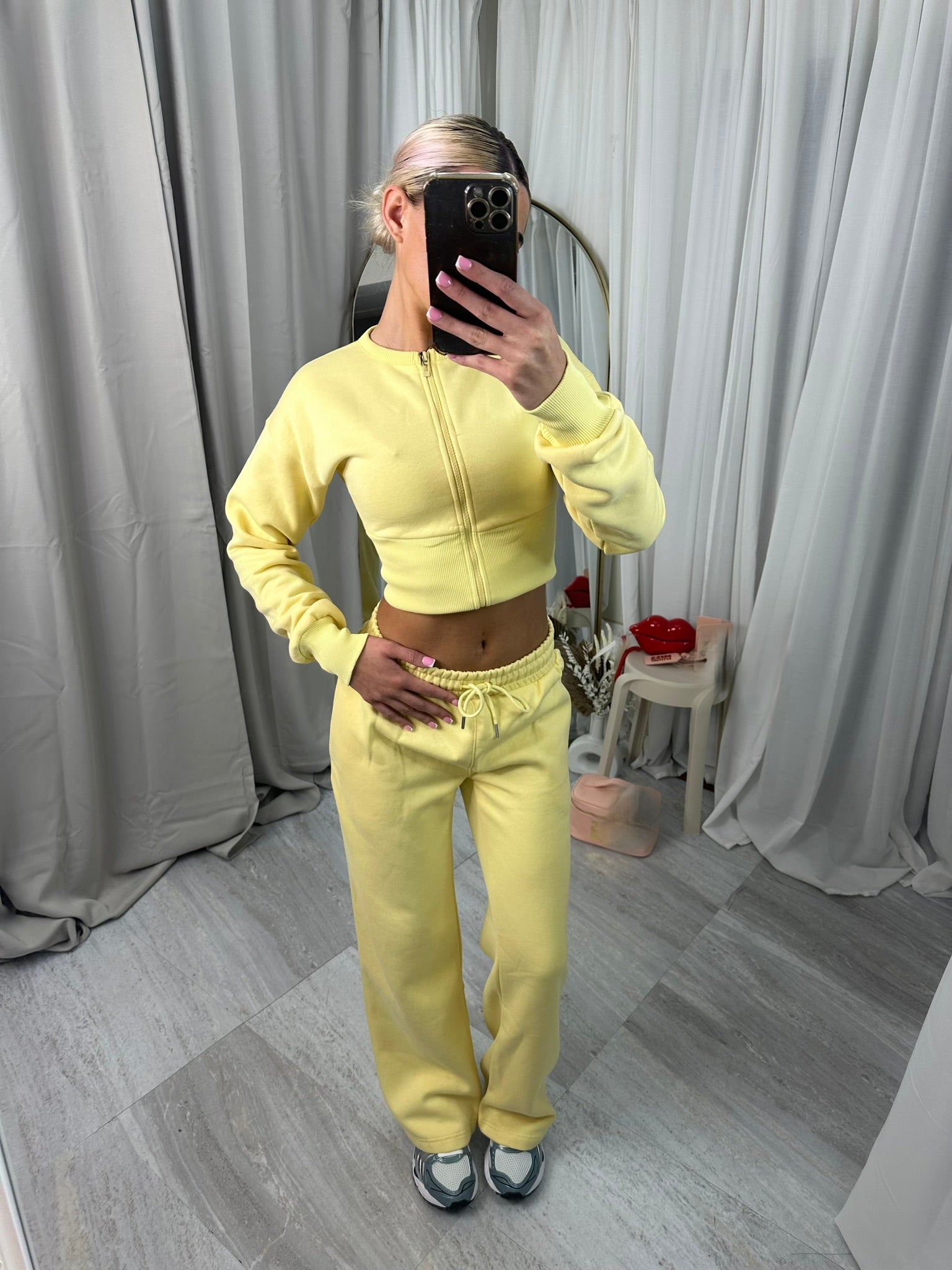 Wide Leg Zipped Tracksuit