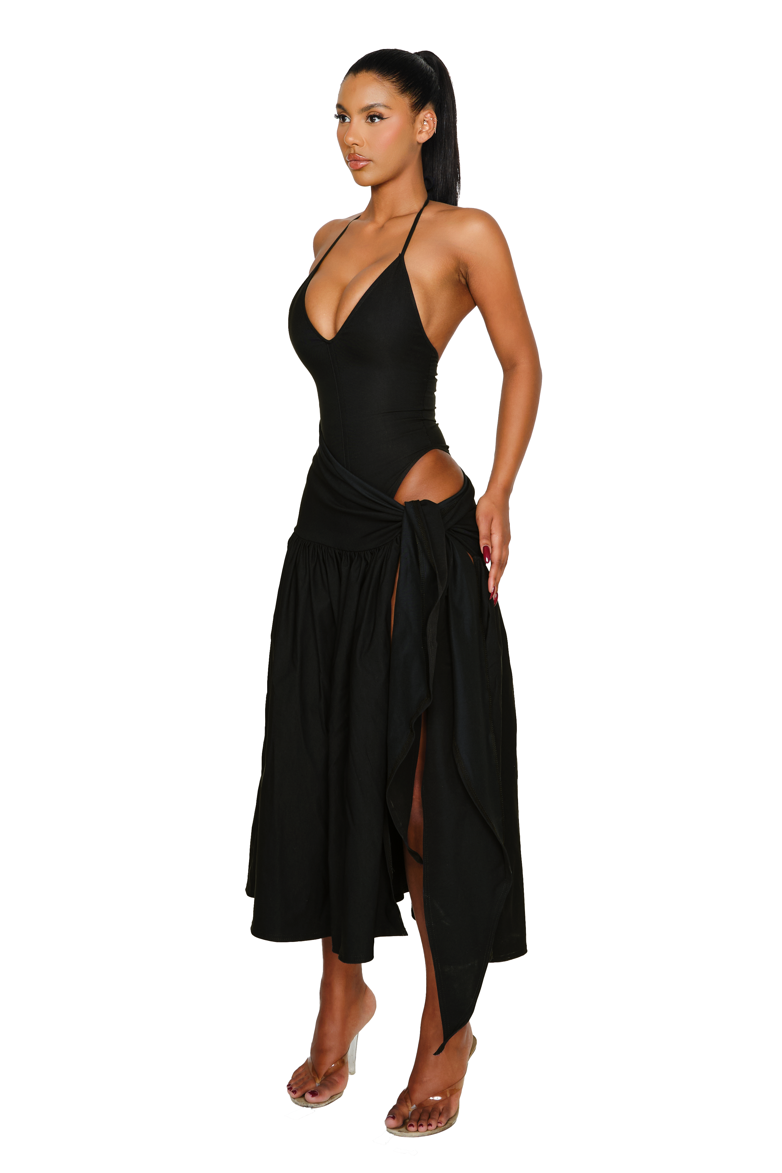 Mirage Halter Midi Dress