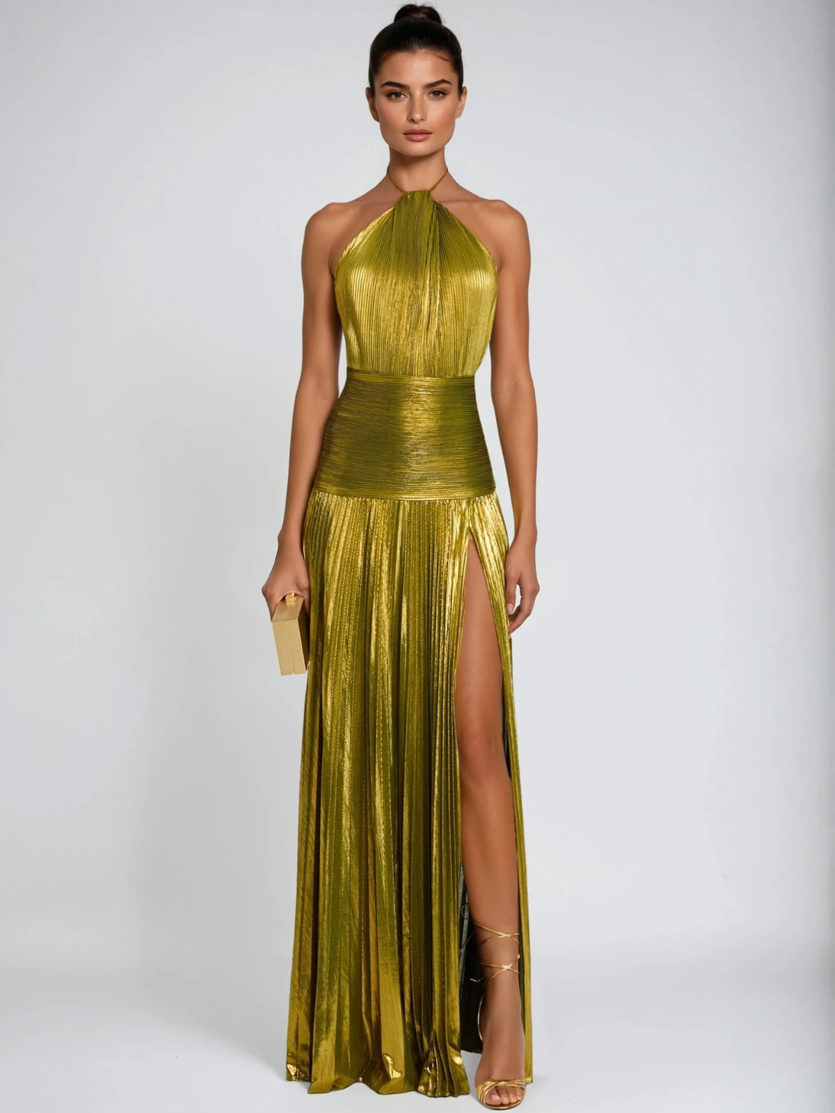 Syriona Metallic Maxi Dress