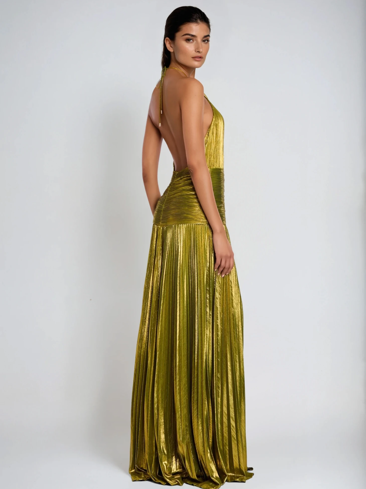 Syriona Metallic Maxi Dress