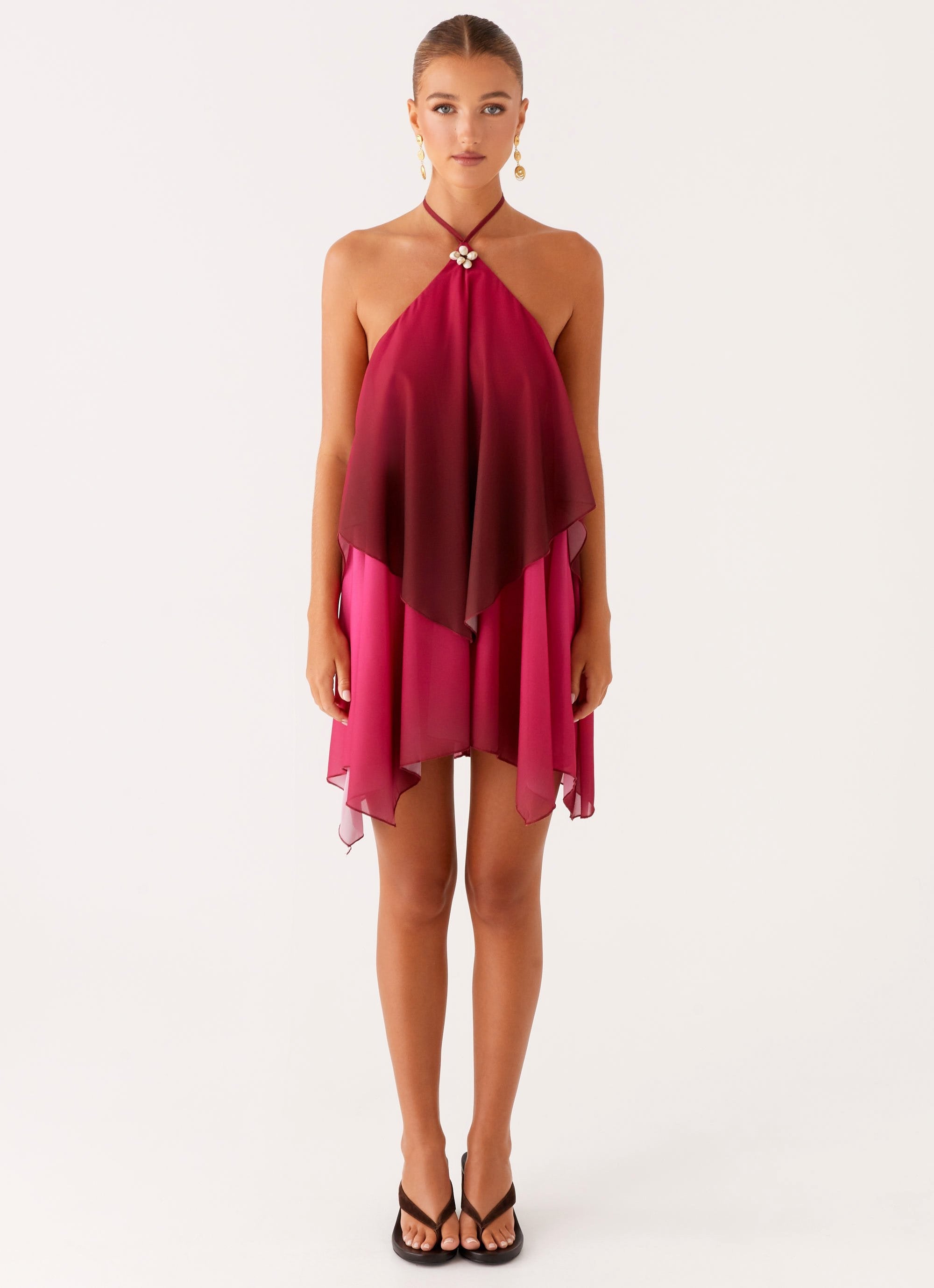 Solara Halter Mini Dress