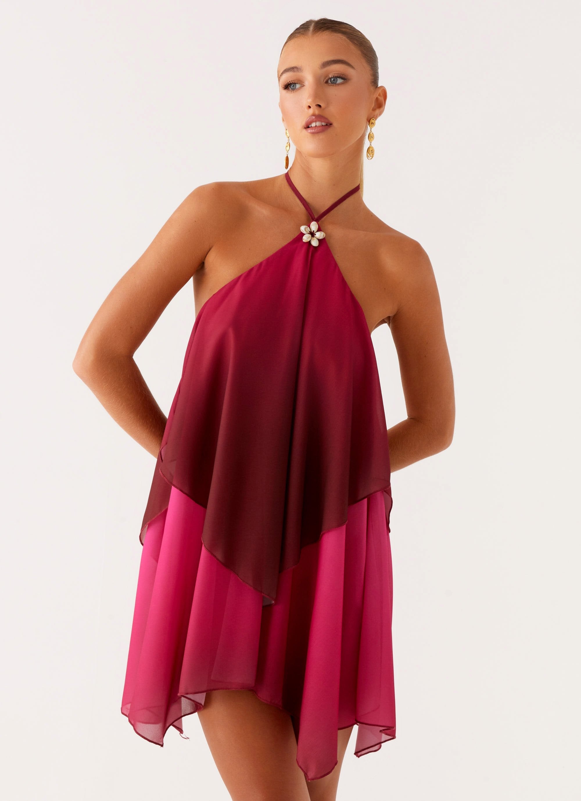Solara Halter Mini Dress