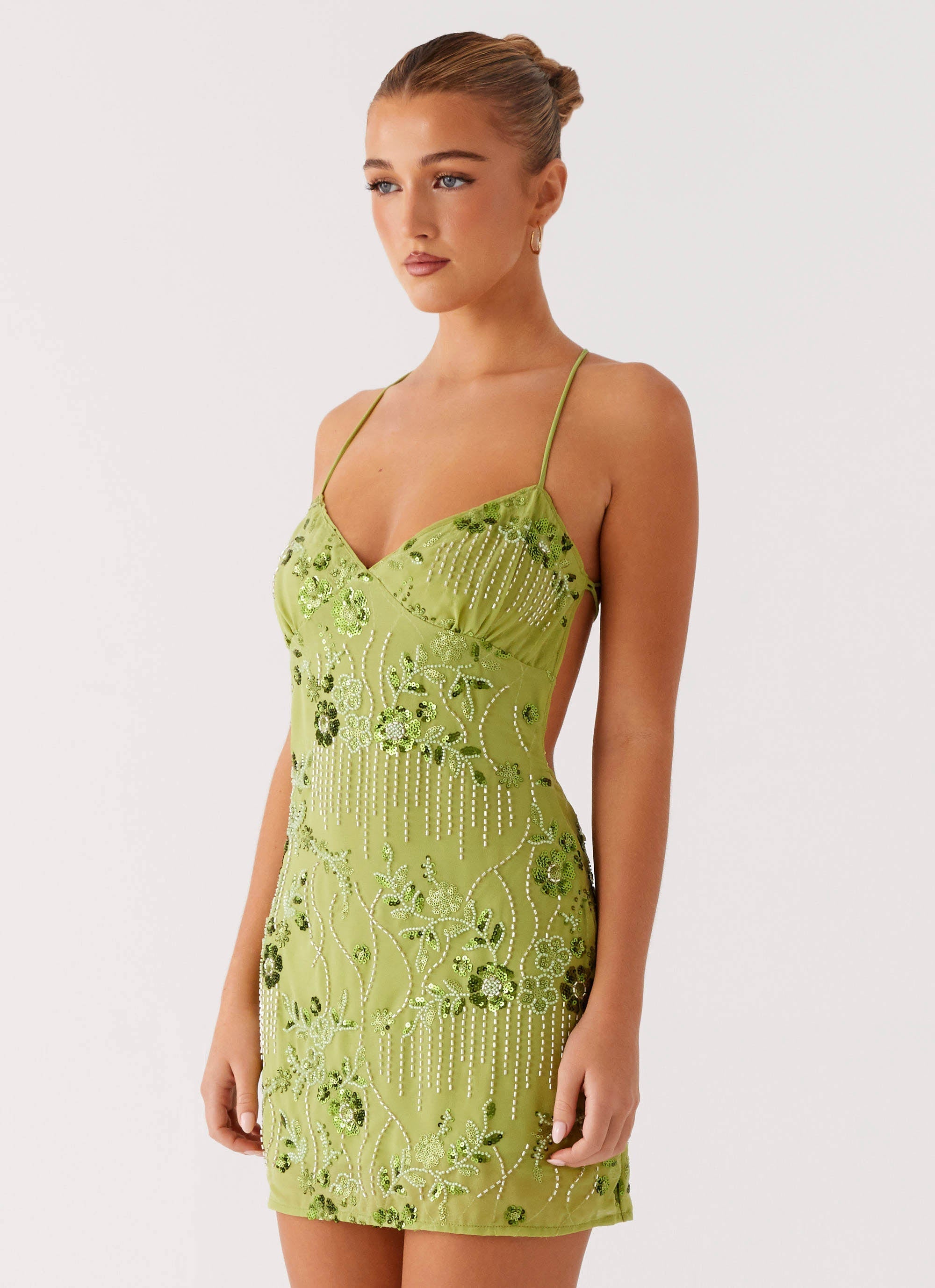 Valencia Beaded Mini Dress
