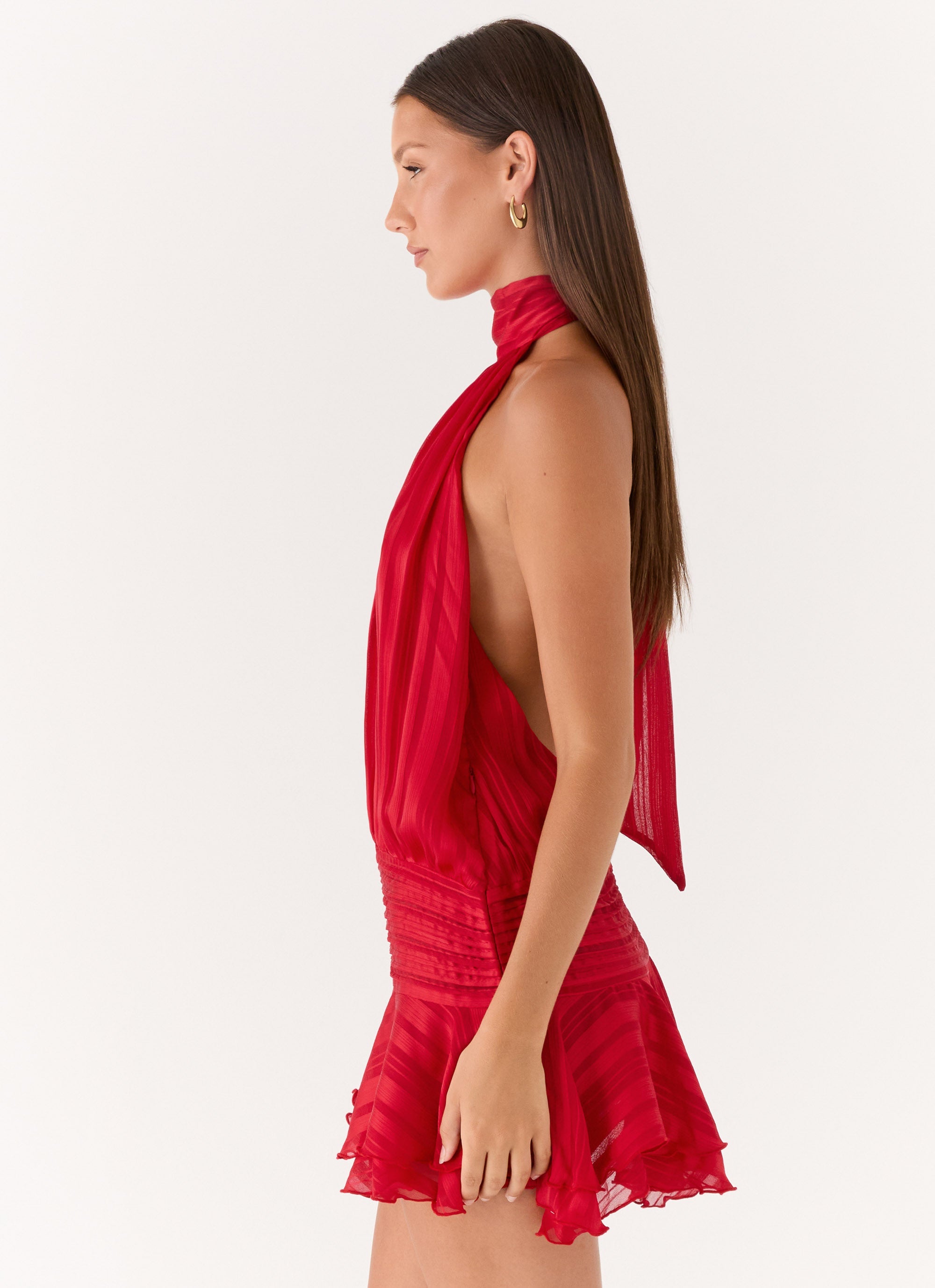 Solene Chiffon Mini Dress