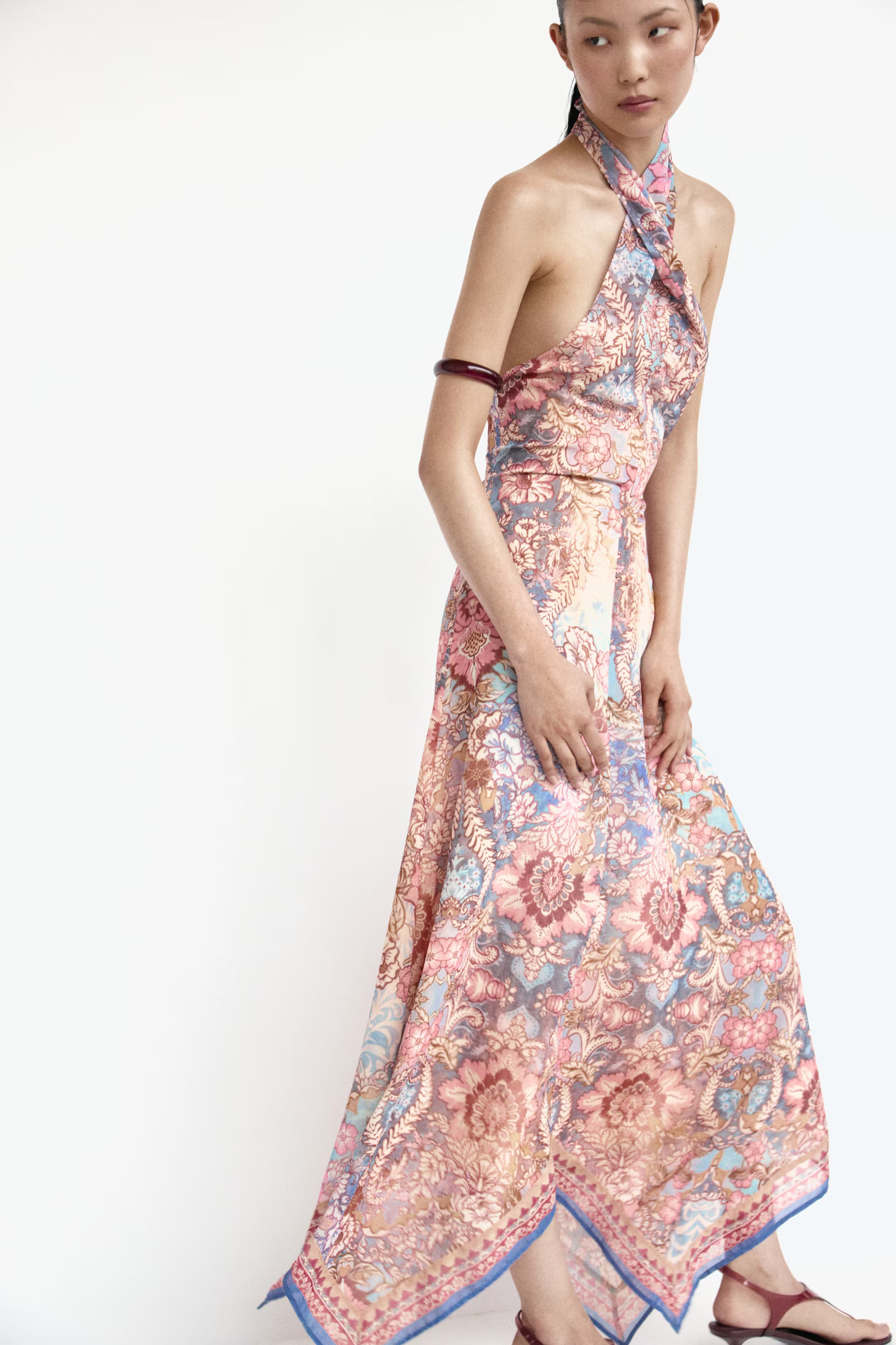 Luna Cross Halter Maxi