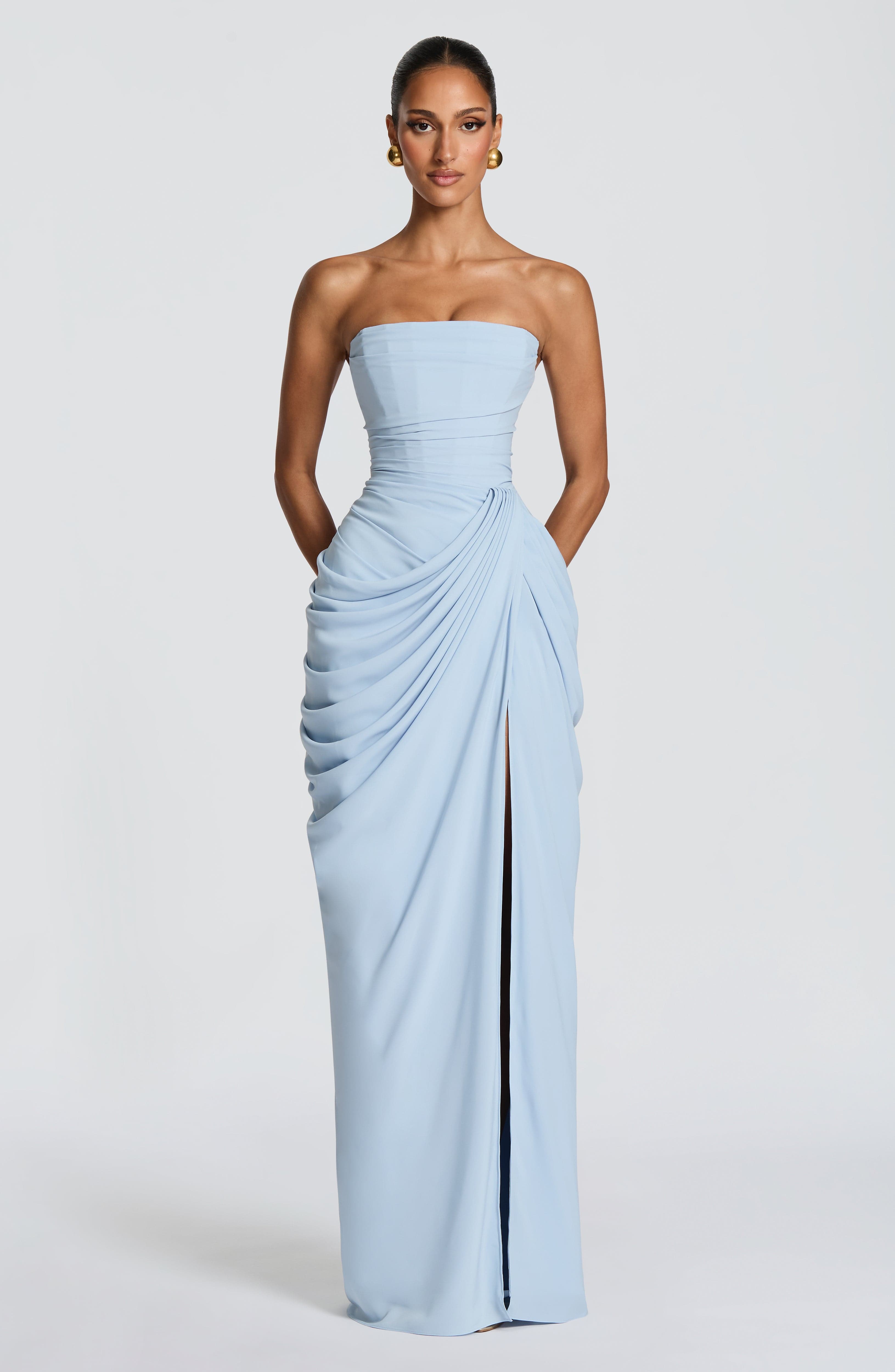 Cyrene Draped Maxi Dress