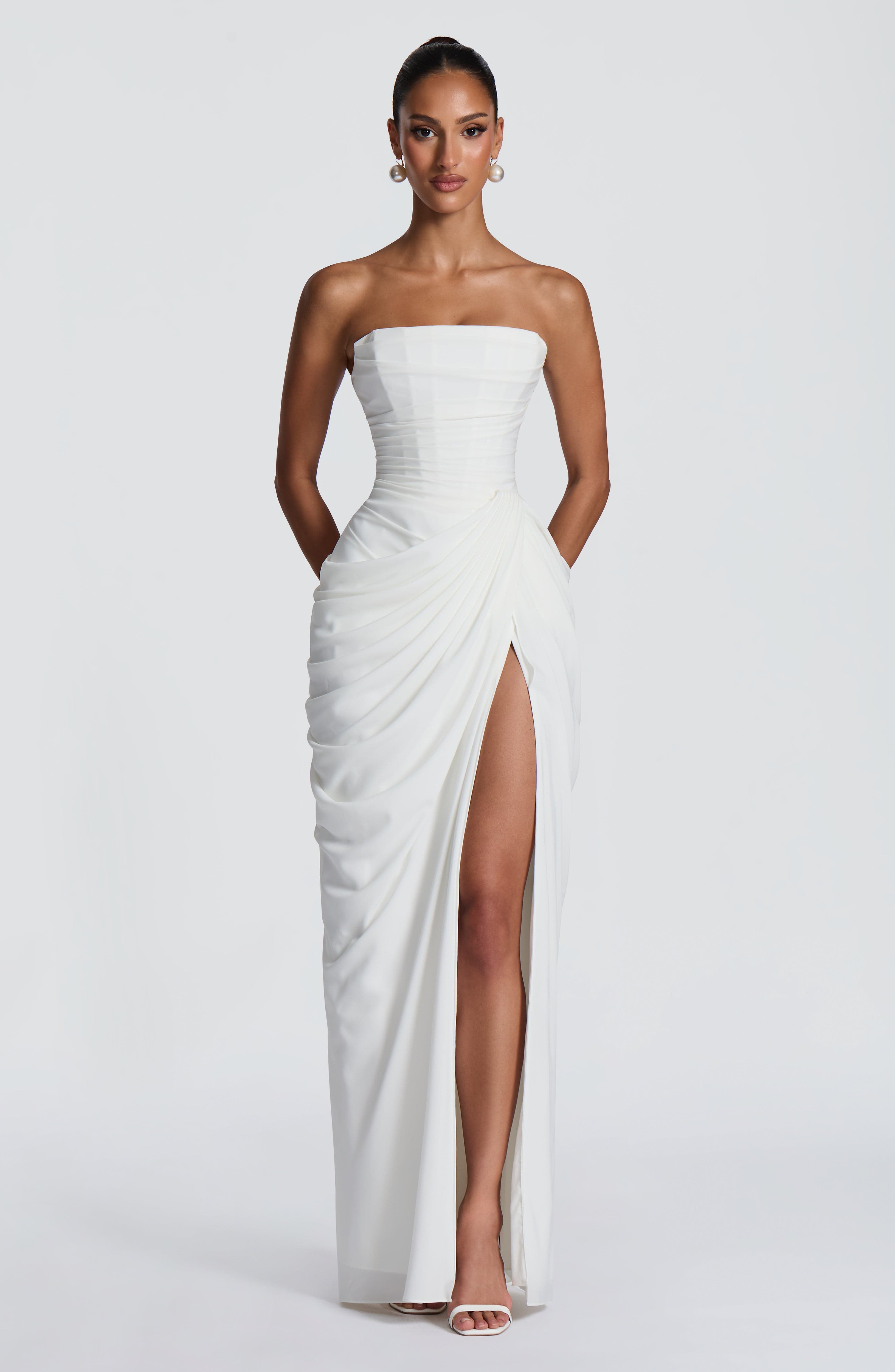 Cyrene Draped Maxi Dress