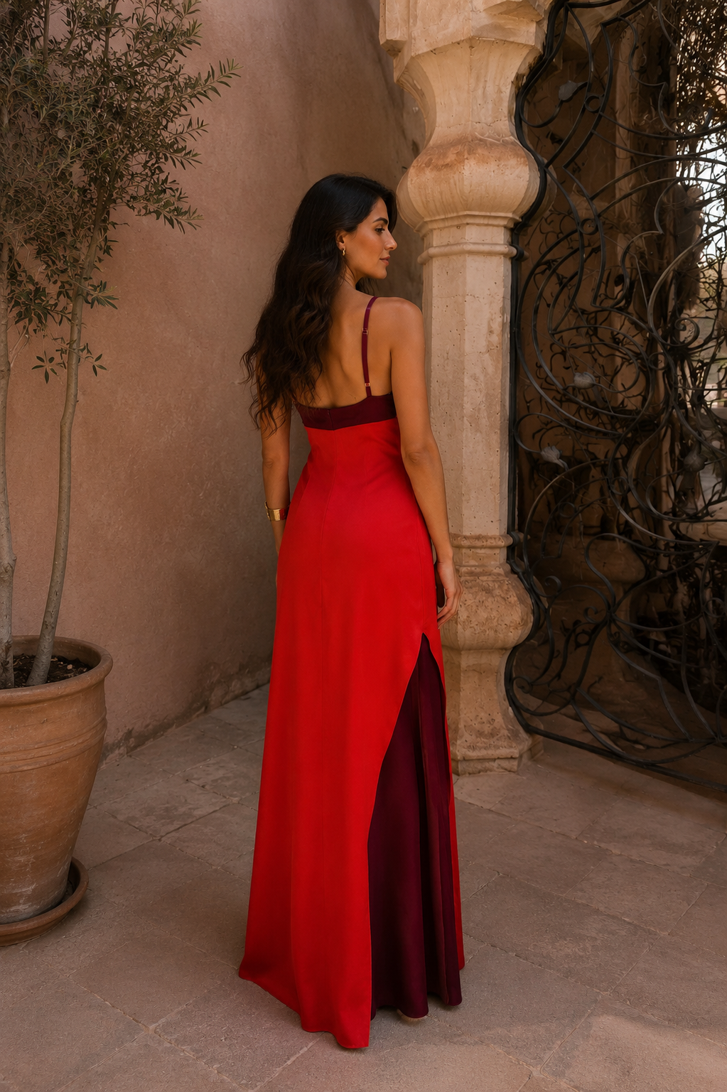 Elora Satin Maxi