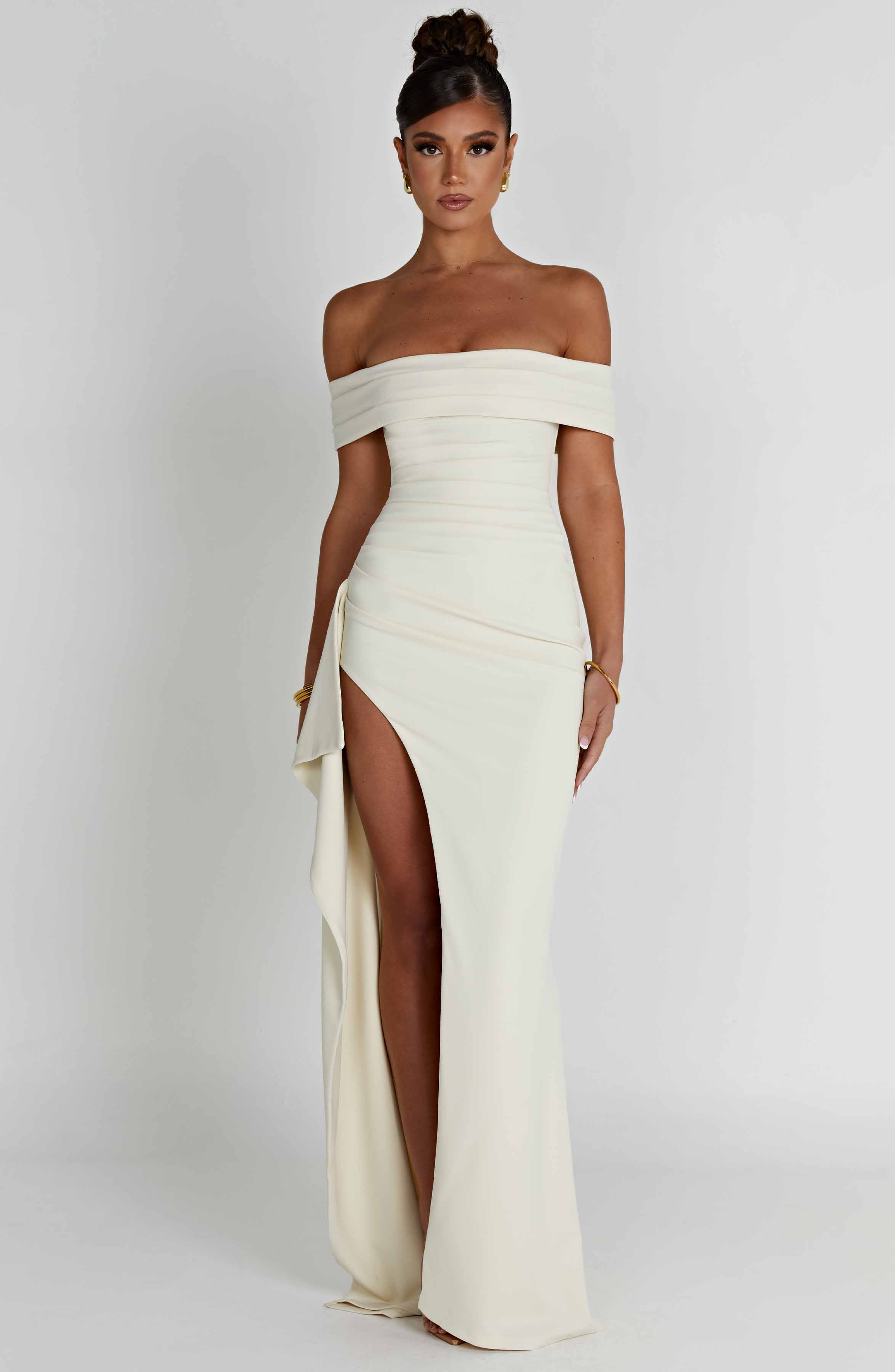 Élan Bardot Maxi Dress