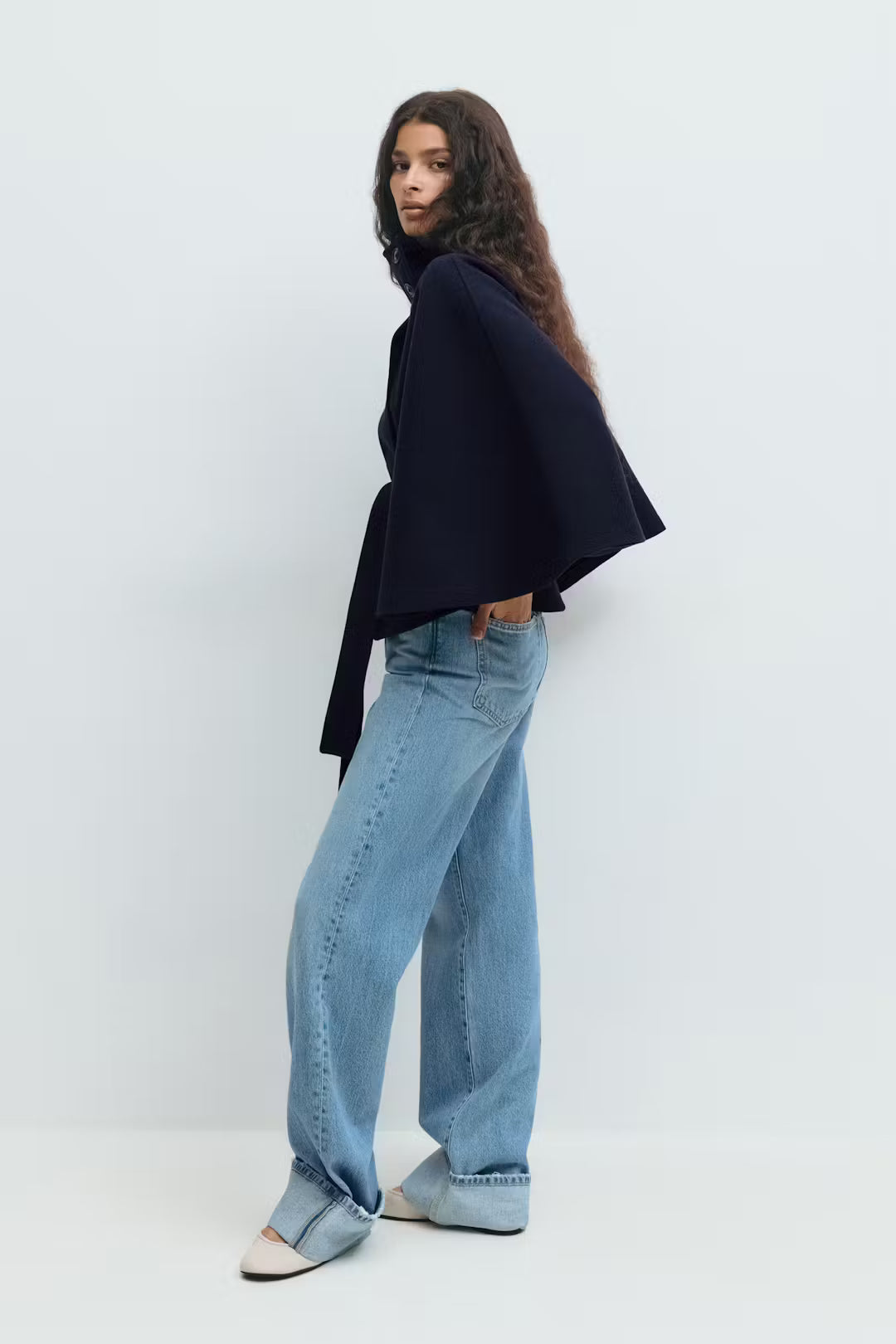 Serena Belt Cape Coat